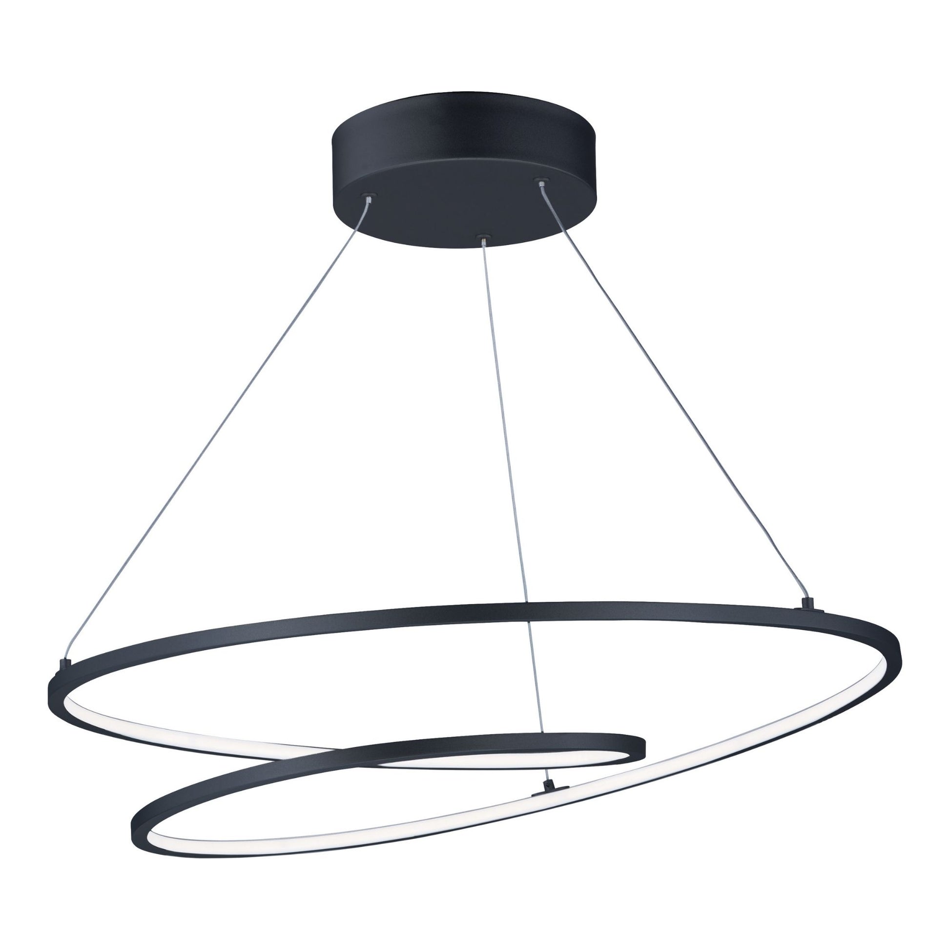 ET2 Lighting - Cycle 25" LED Pendant, Black Finish | Bees Lighting