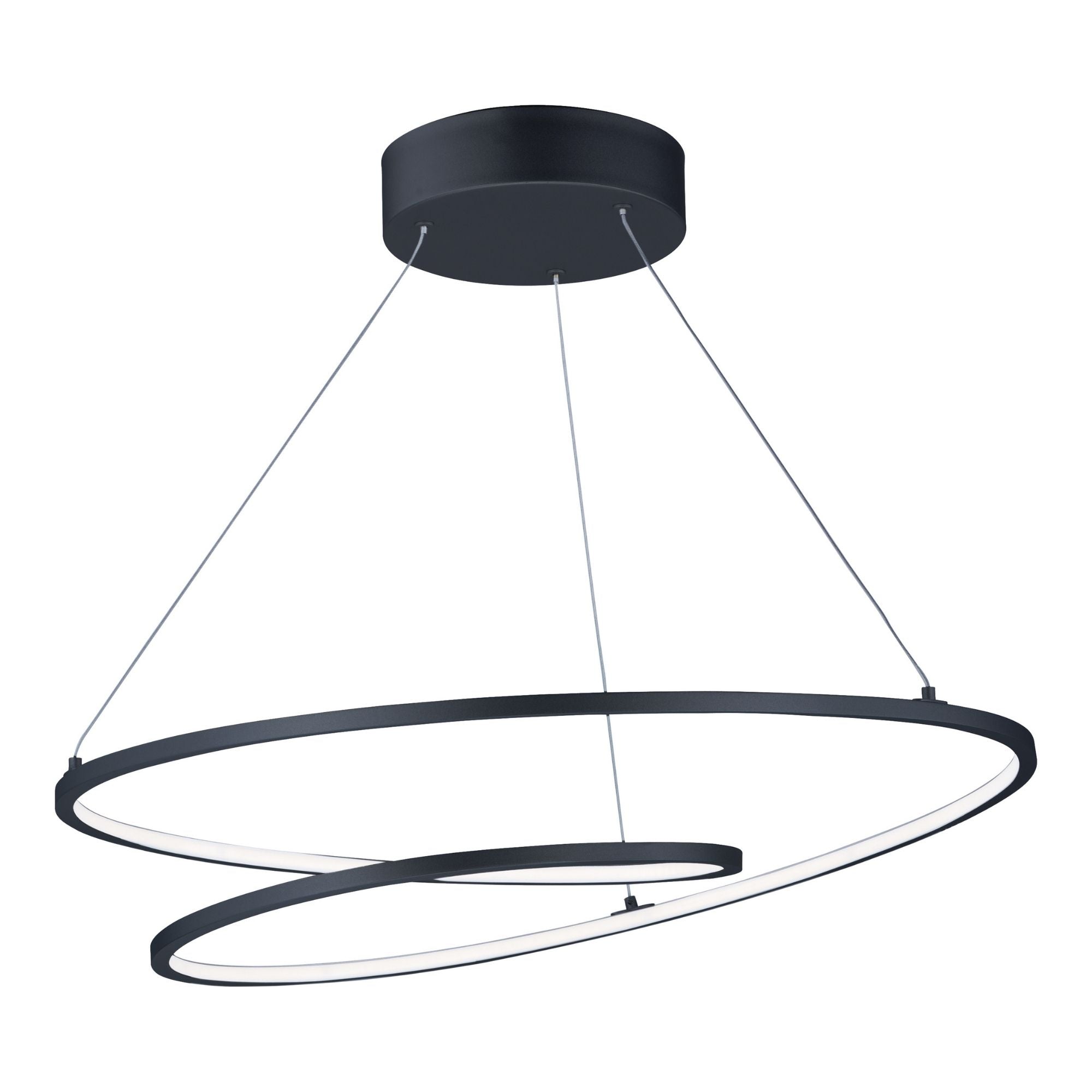 ET2 Lighting - Cycle 25" LED Pendant, Black Finish | Bees Lighting