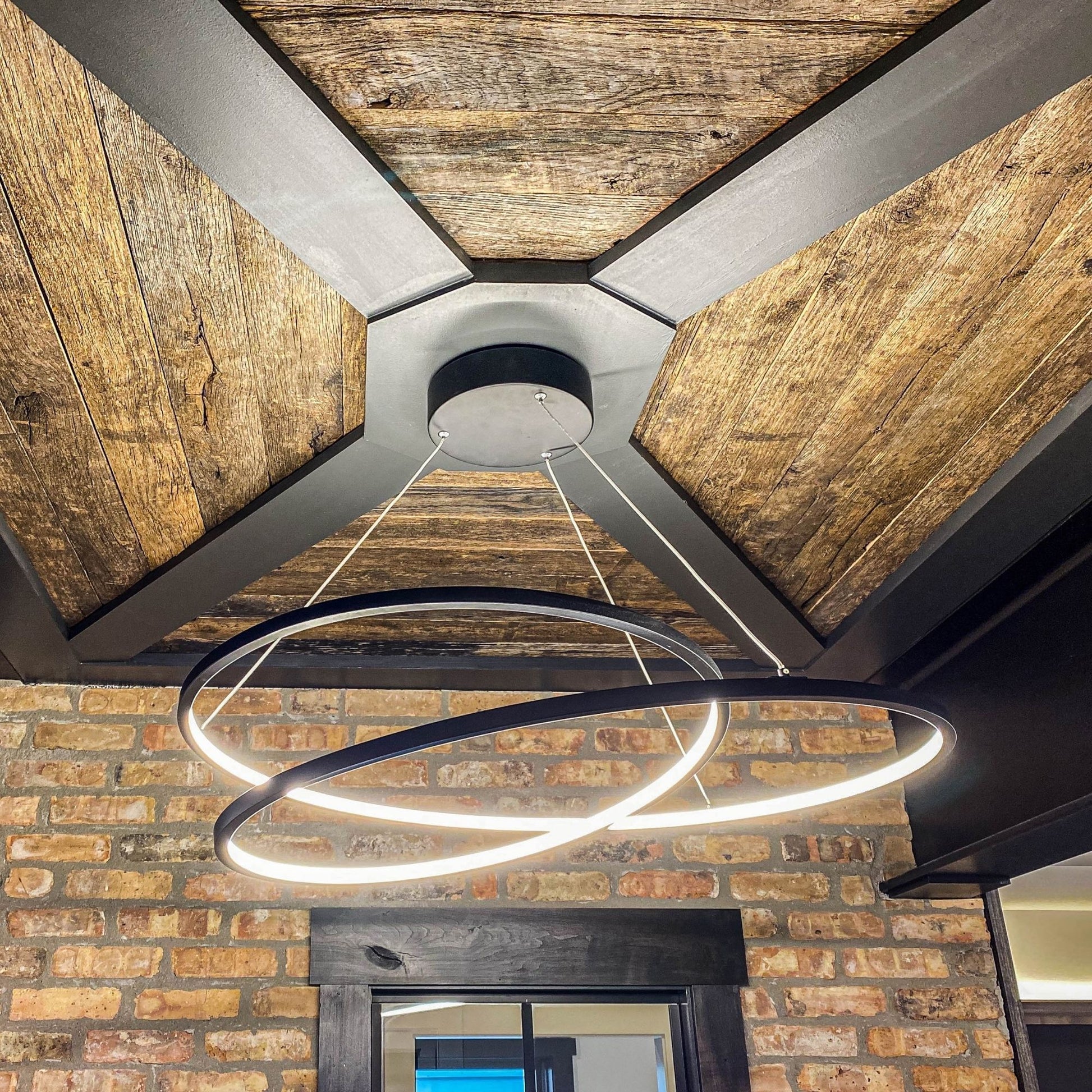 ET2 Lighting - Cycle 25" LED Pendant, Black Finish | Bees Lighting