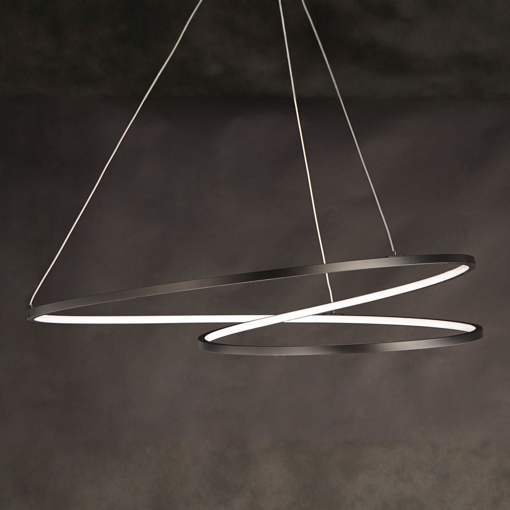 ET2 Lighting - Cycle 32" LED Pendant, Black Finish | Bees Lighting
