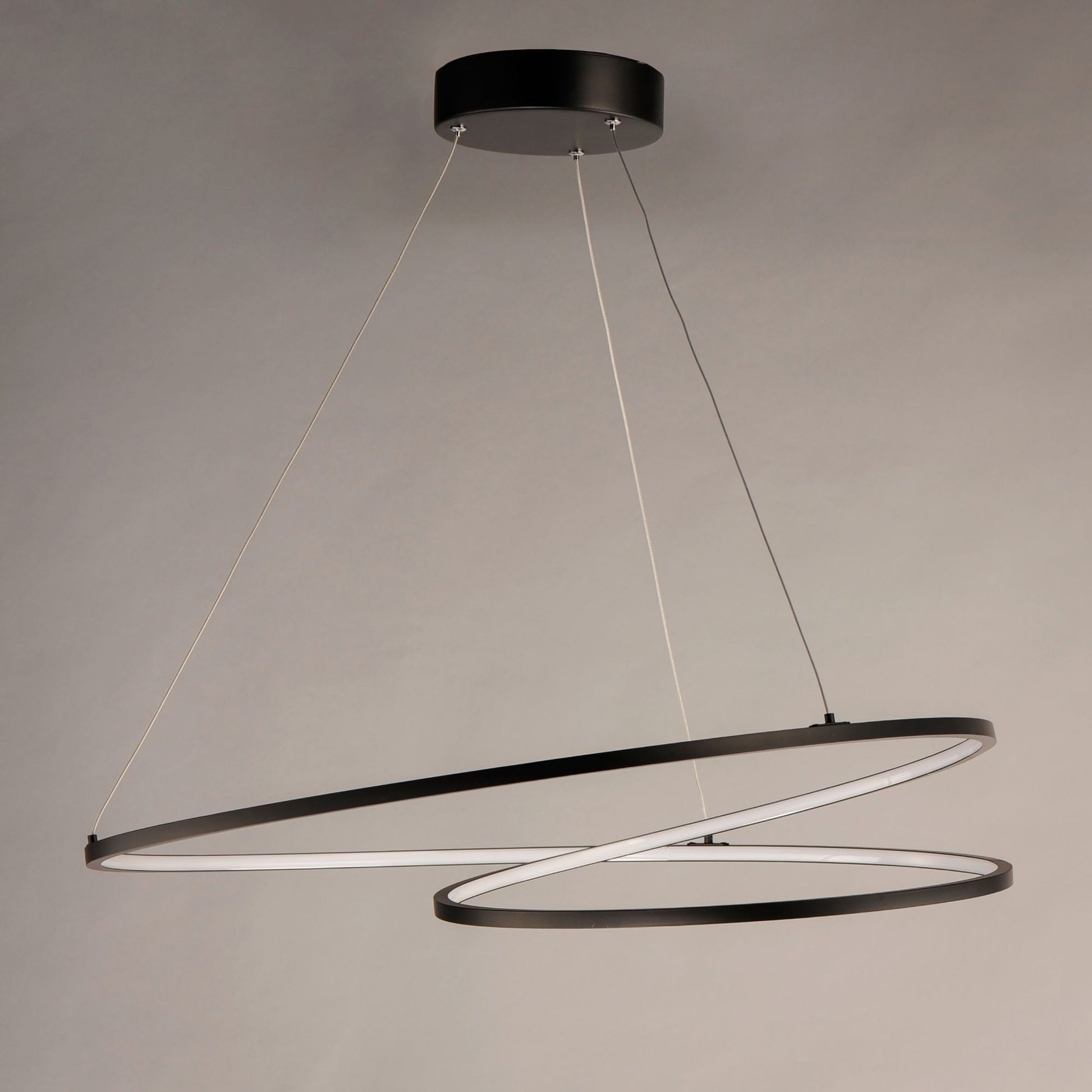 ET2 Lighting - Cycle 32" LED Pendant, Black Finish | Bees Lighting