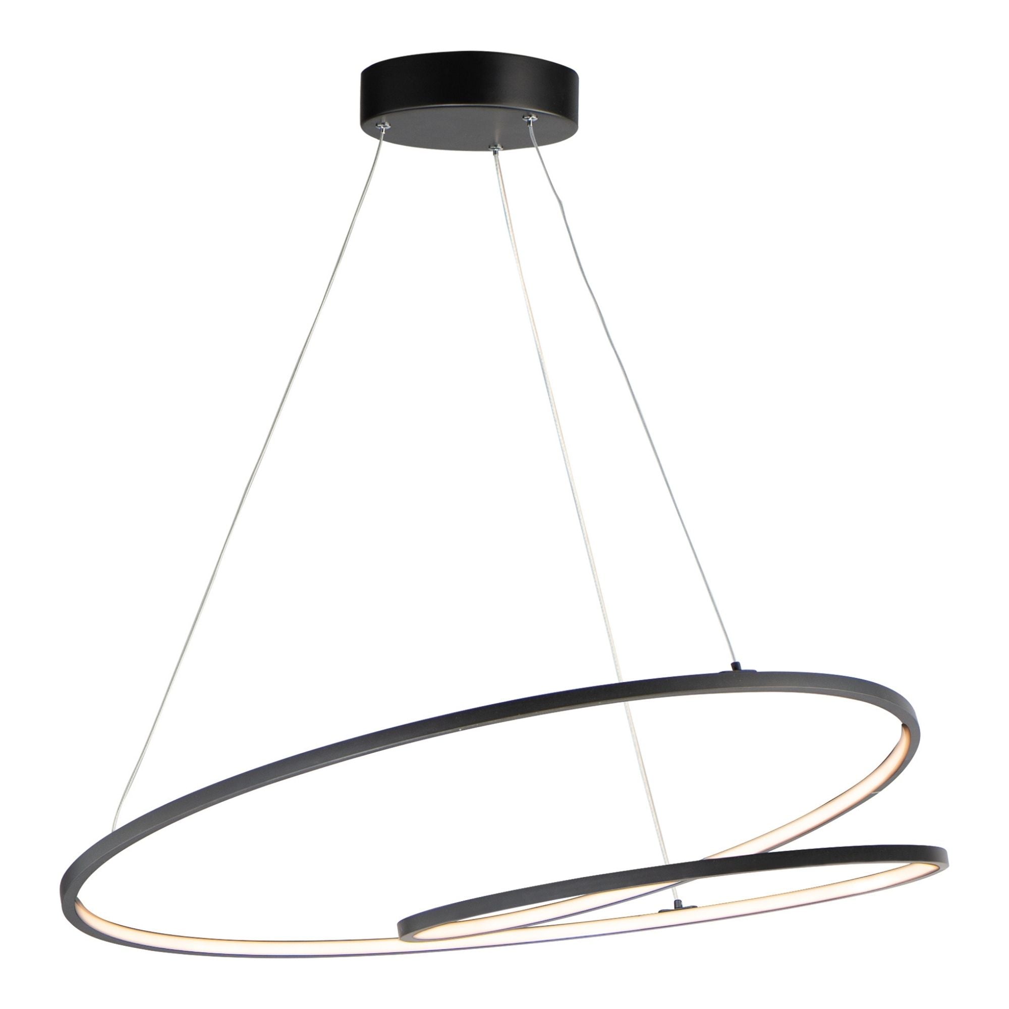 ET2 Lighting - Cycle 32" LED Pendant, Black Finish | Bees Lighting