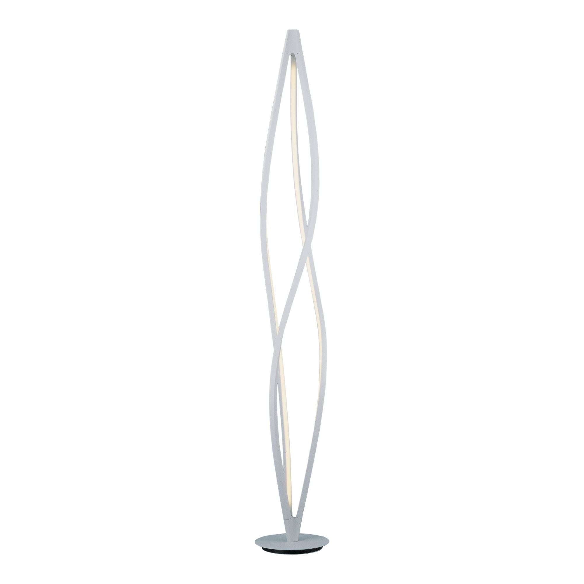 Cyclone LED 72" Floor Lamp, Matte White Finish