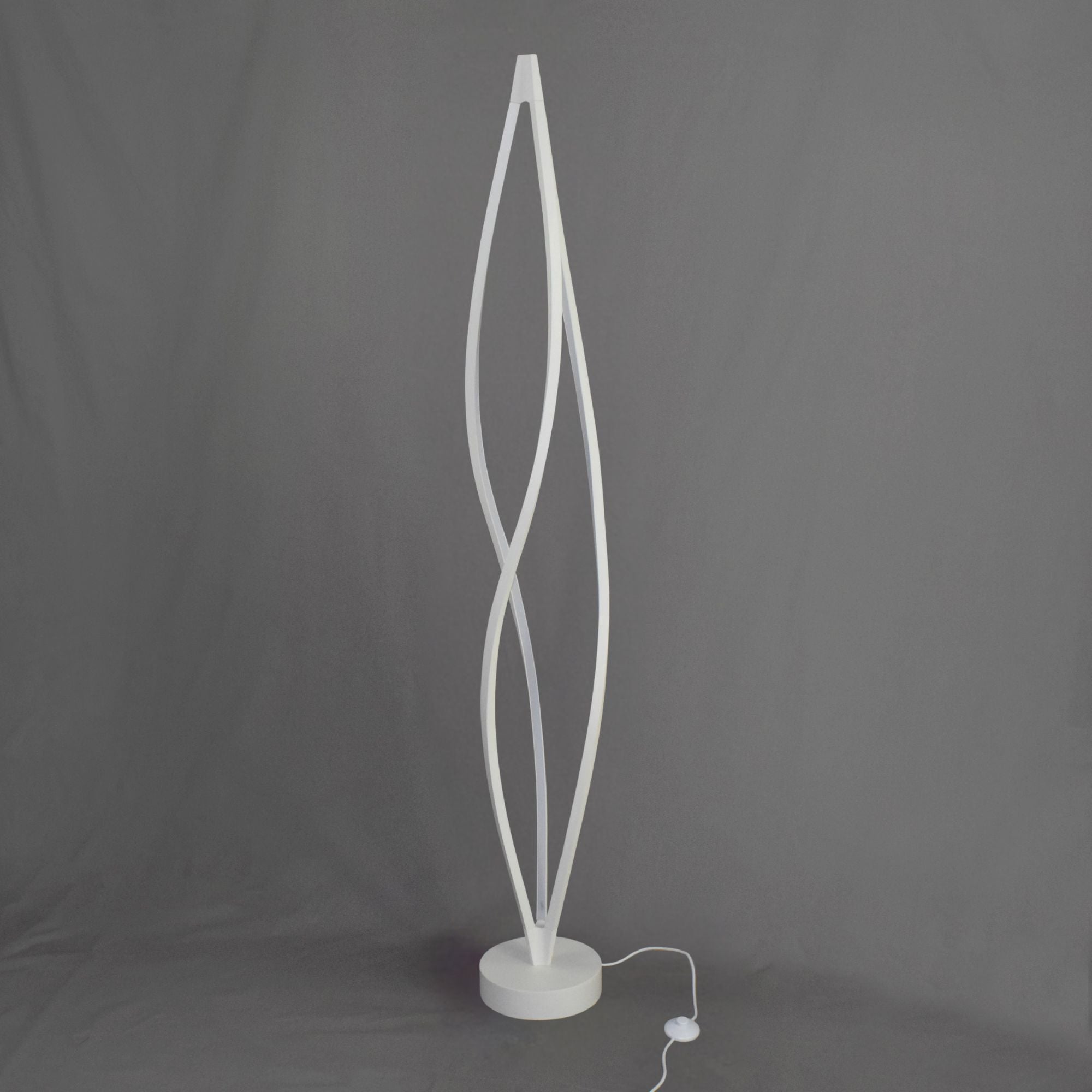 Cyclone LED 72" Floor Lamp, Matte White Finish