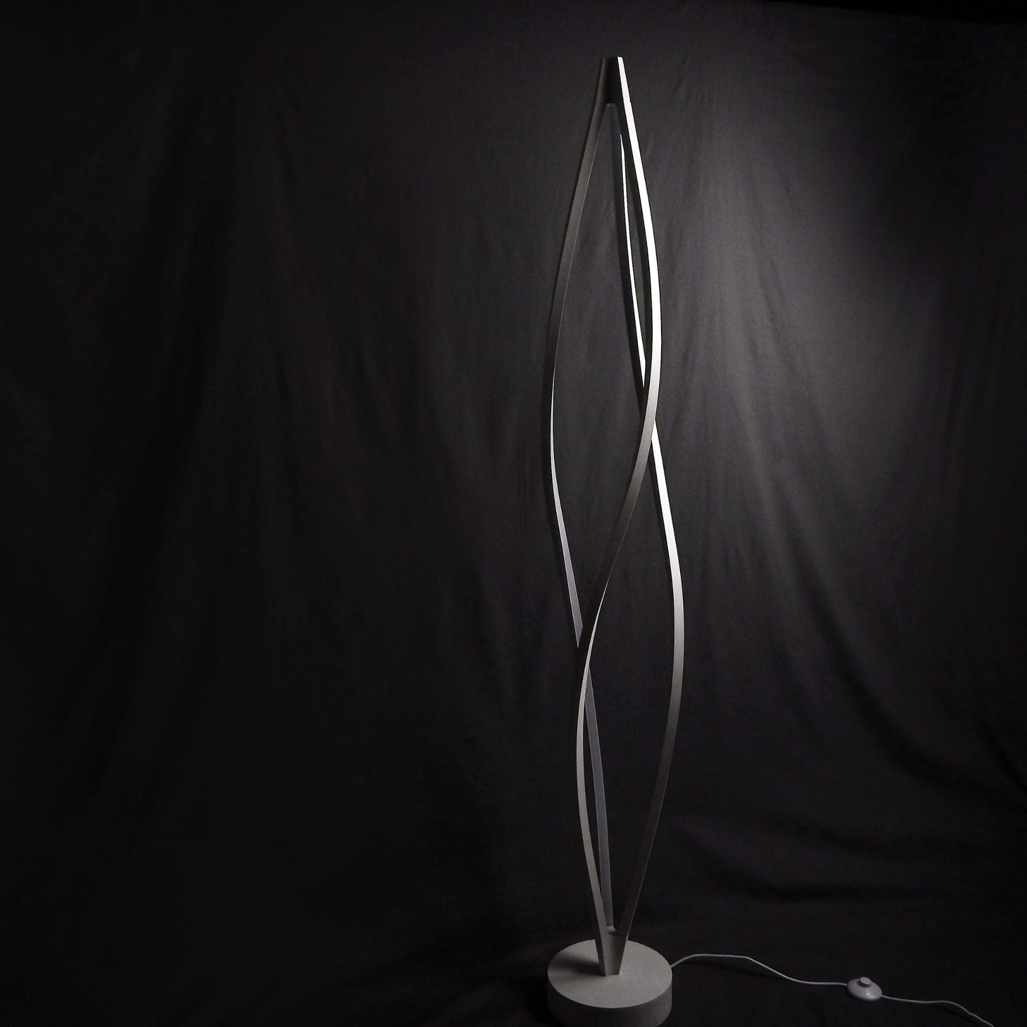 Cyclone LED 72" Floor Lamp, Matte White Finish