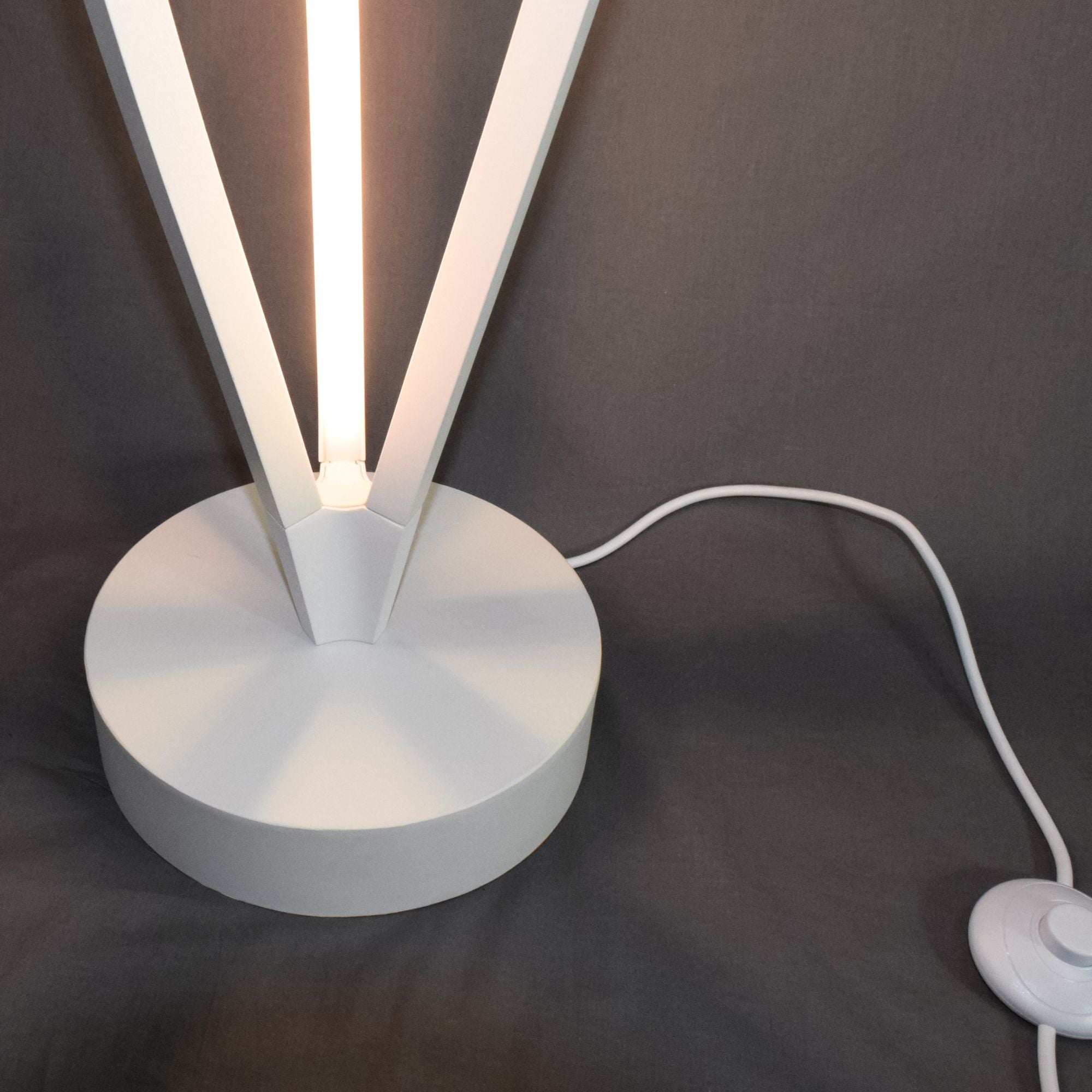 Cyclone LED 72" Floor Lamp, Matte White Finish