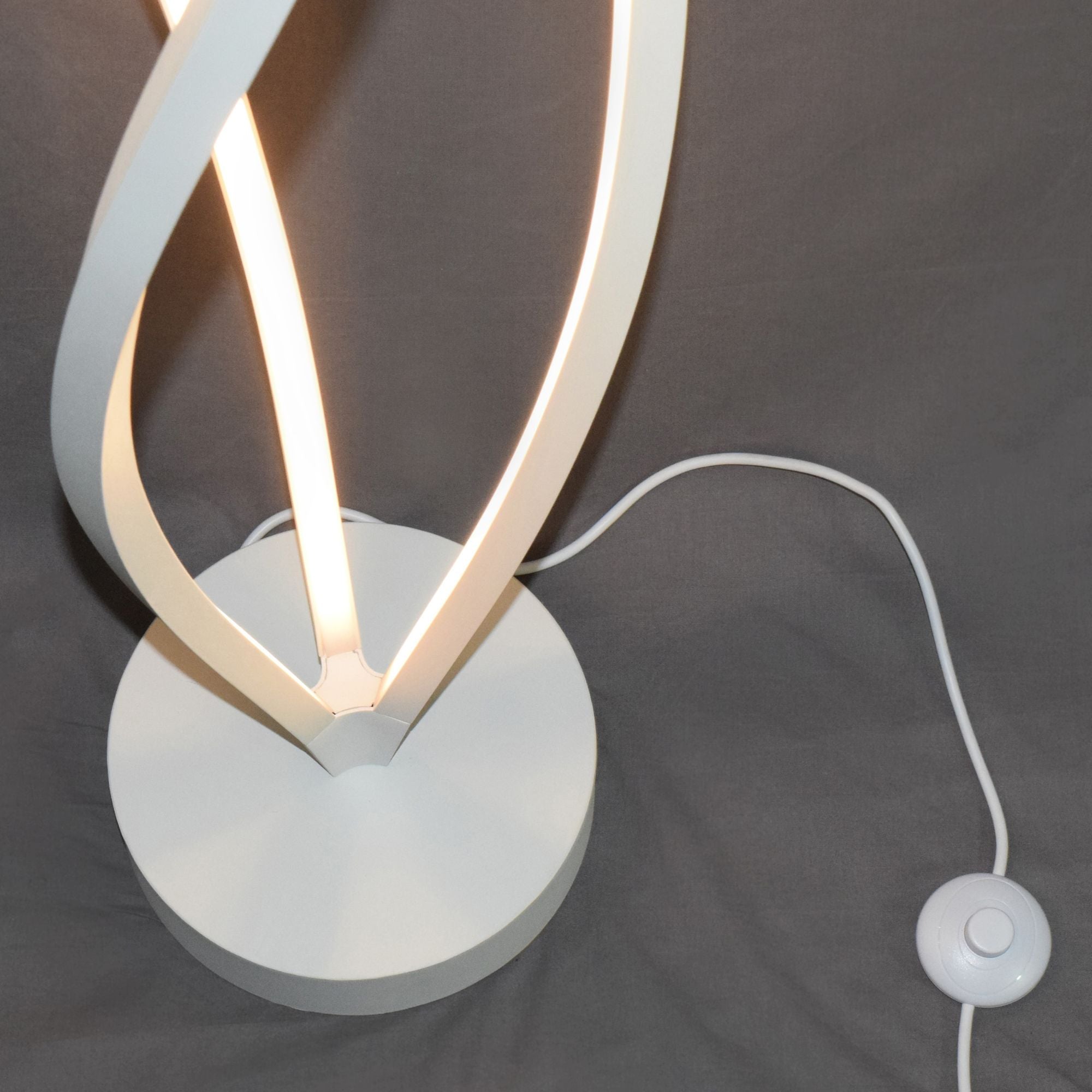 Cyclone LED 72" Floor Lamp, Matte White Finish