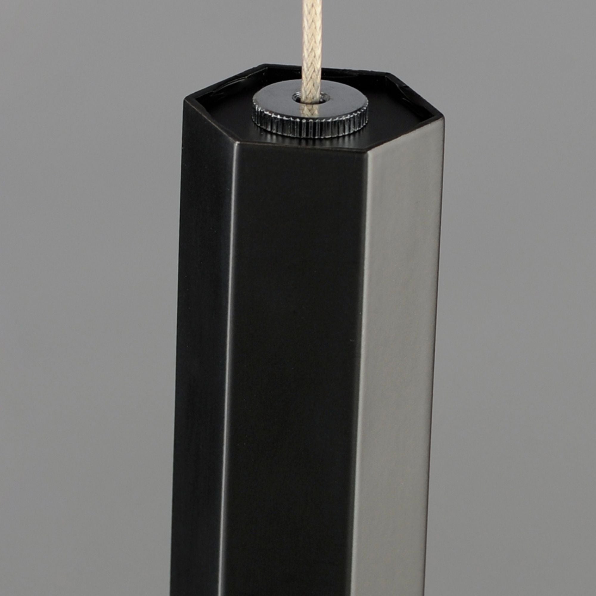 Diaphane 16" LED Mini Pendant, Black Finish