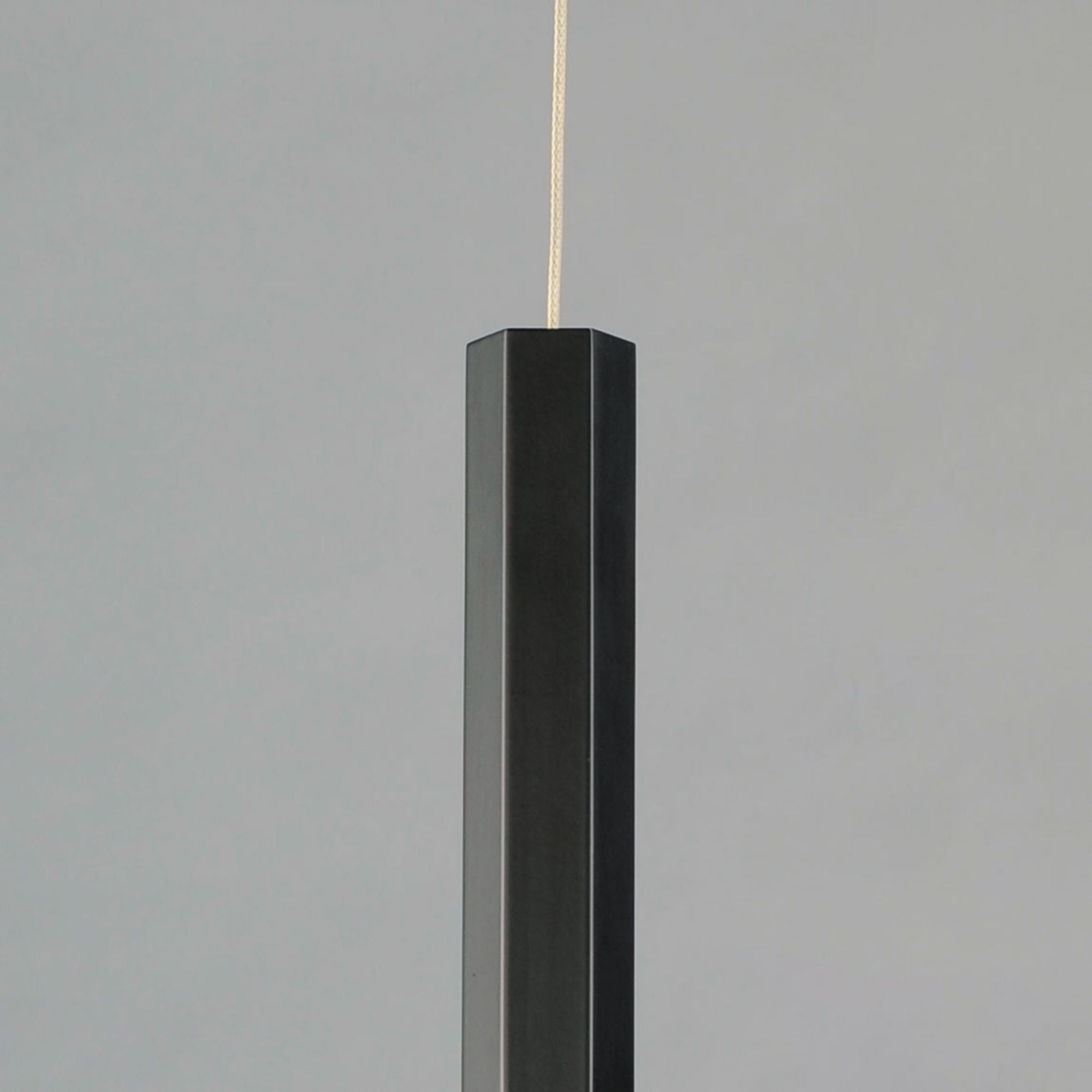 Diaphane 16" LED Mini Pendant, Black Finish