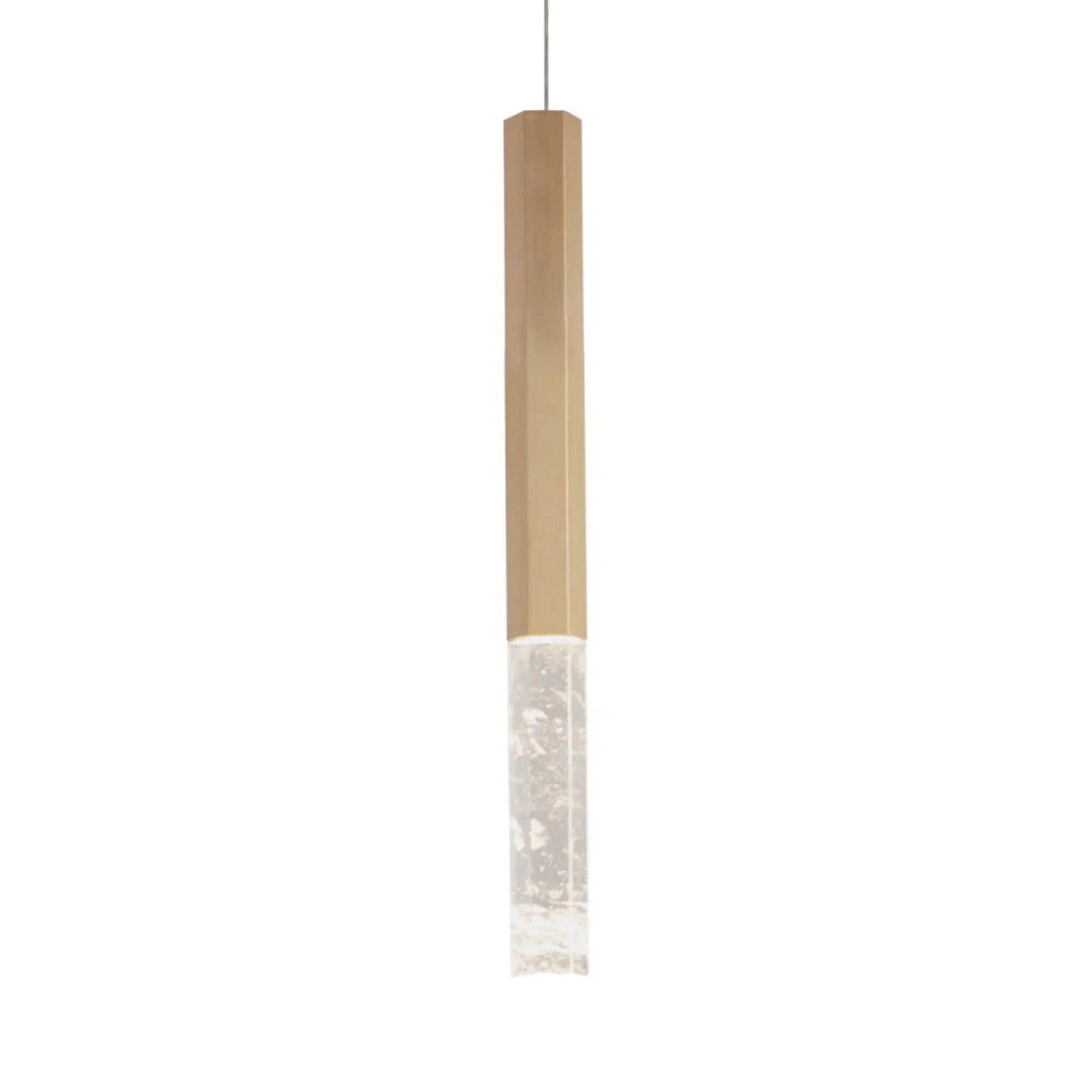 Diaphane 16" LED Mini Pendant, Gold Finish
