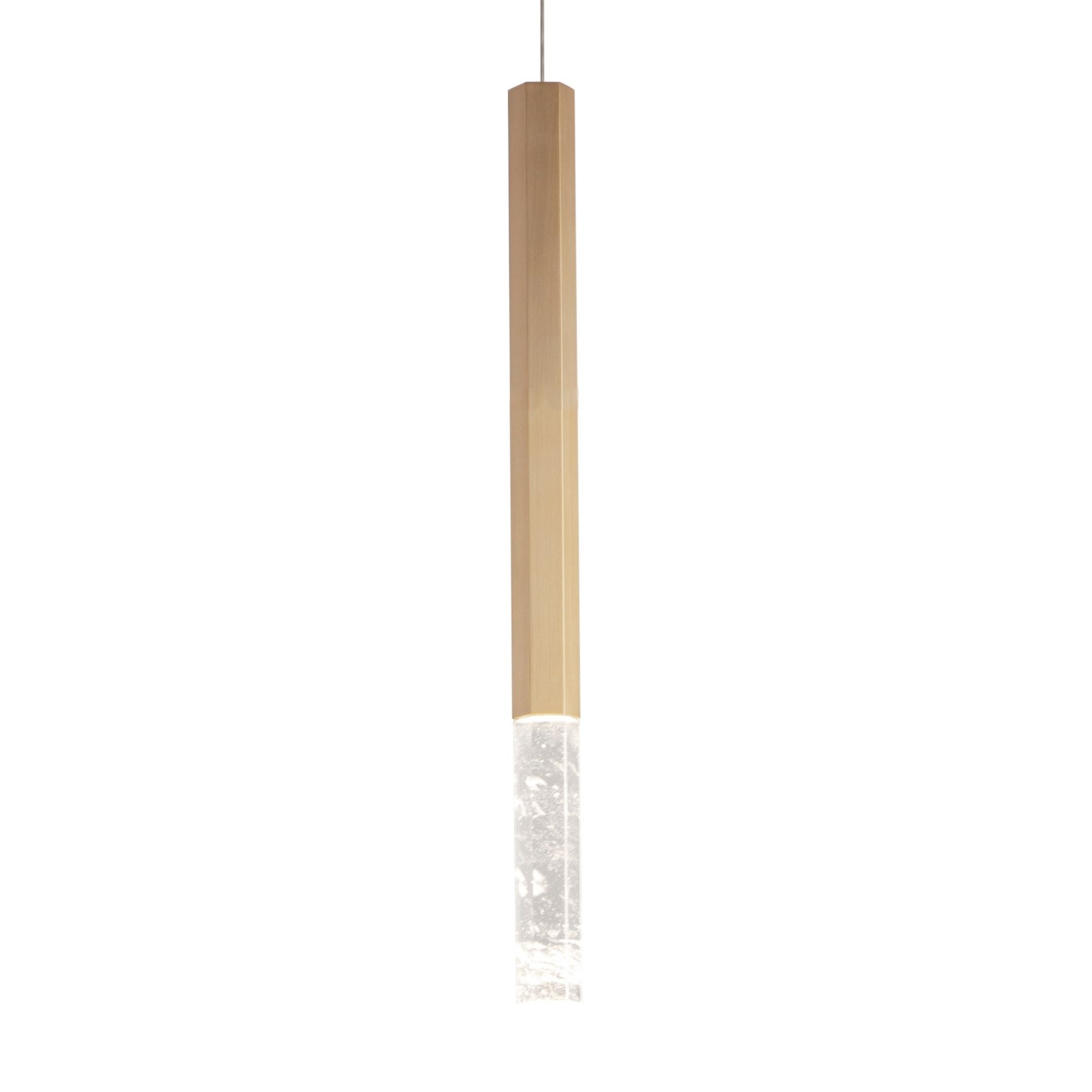 Diaphane 20" LED Mini Pendant, Gold Finish