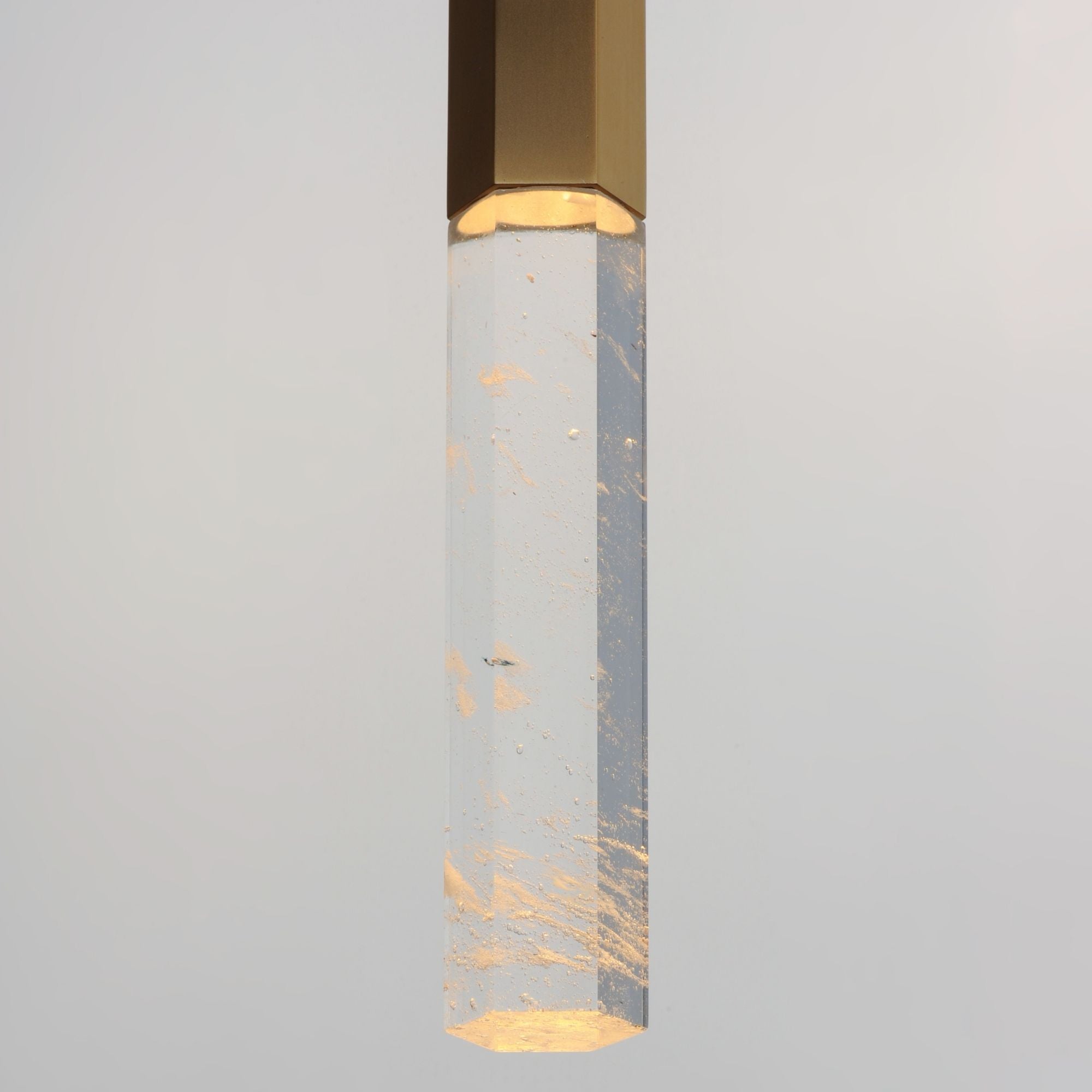 Diaphane 20" LED Mini Pendant, Gold Finish