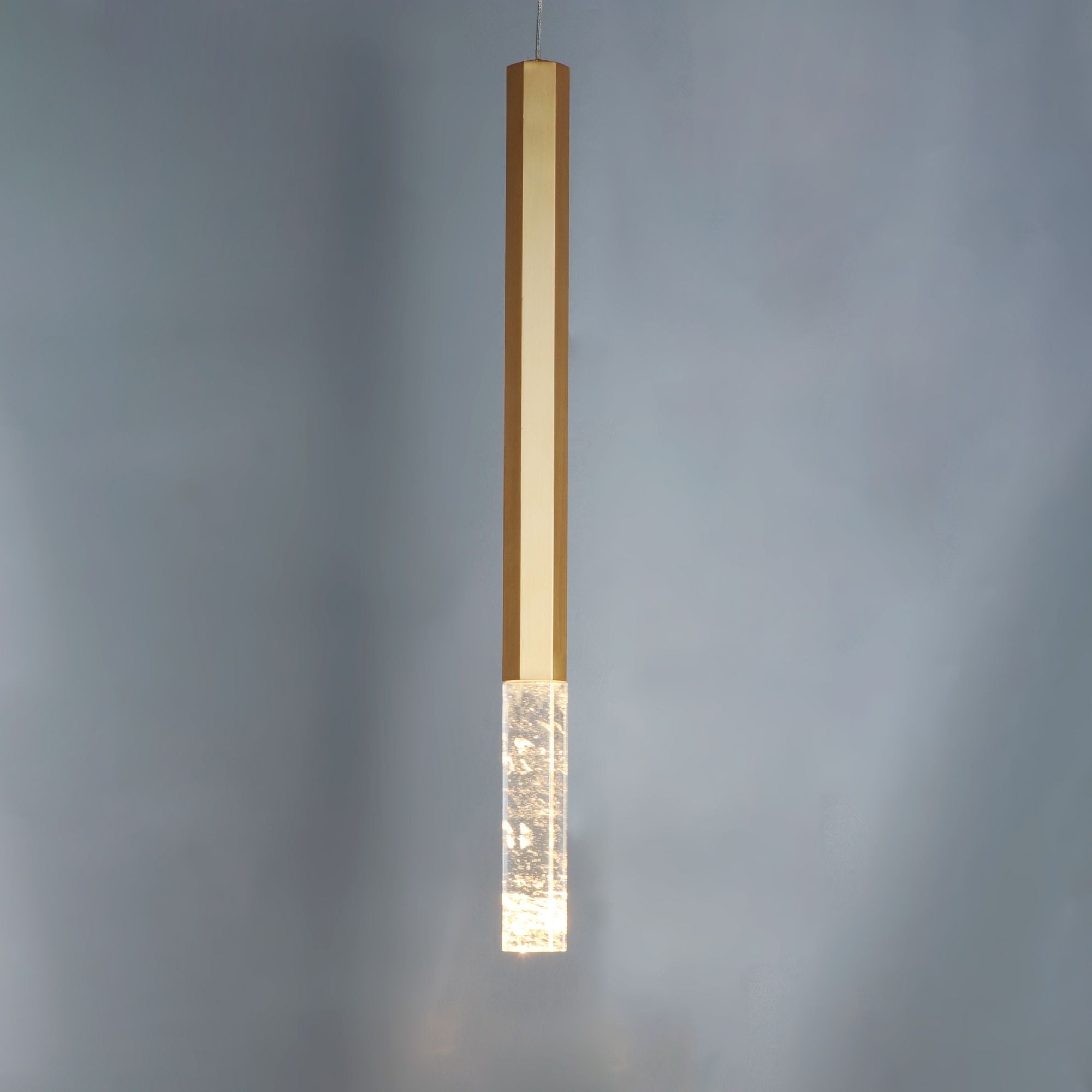 Diaphane 20" LED Mini Pendant, Gold Finish