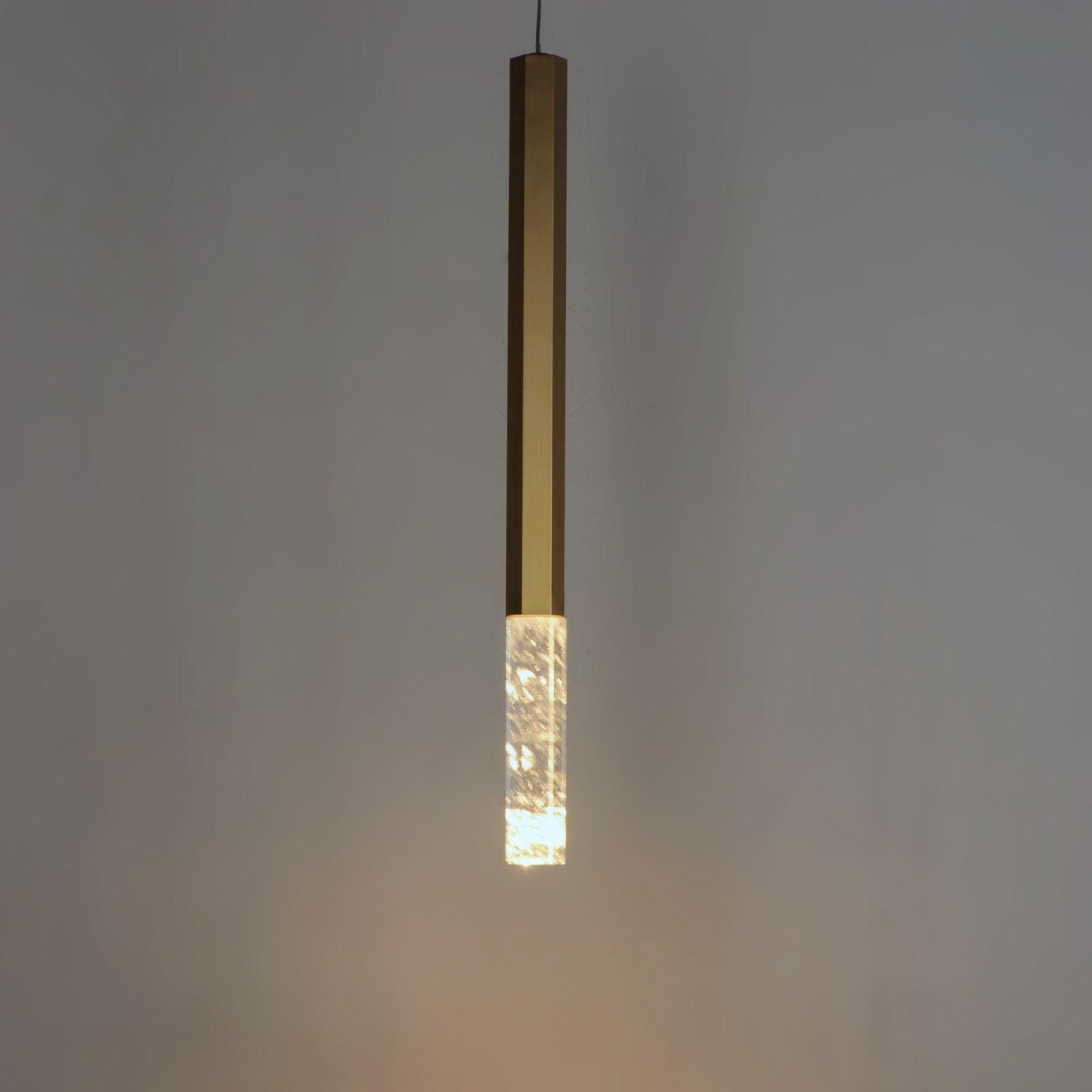 Diaphane 20" LED Mini Pendant, Gold Finish