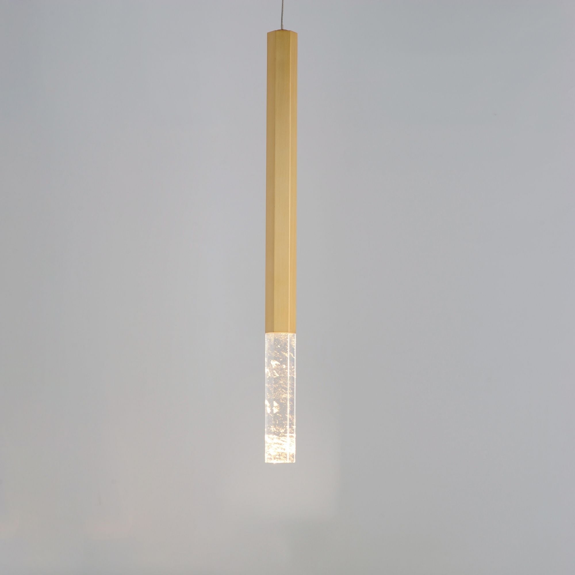 Diaphane 20" LED Mini Pendant, Gold Finish