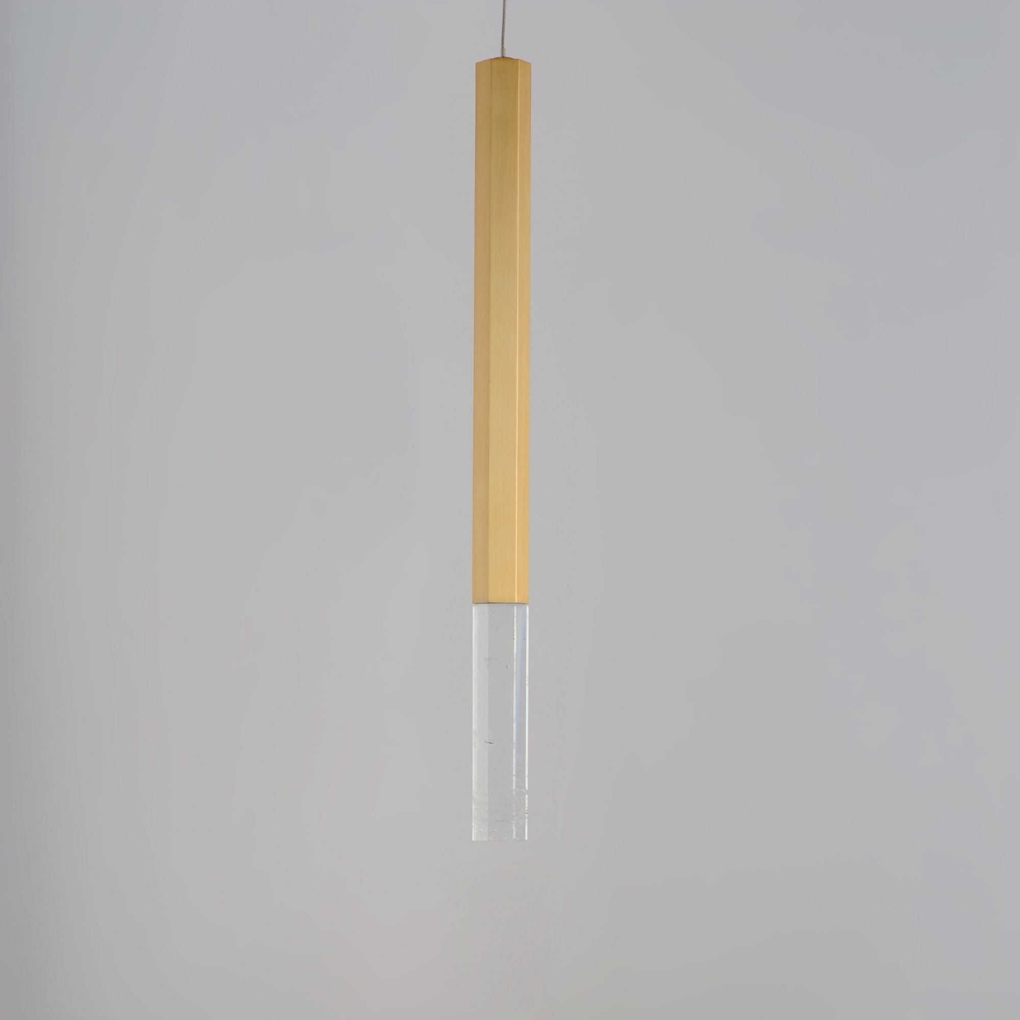 Diaphane 20" LED Mini Pendant, Gold Finish