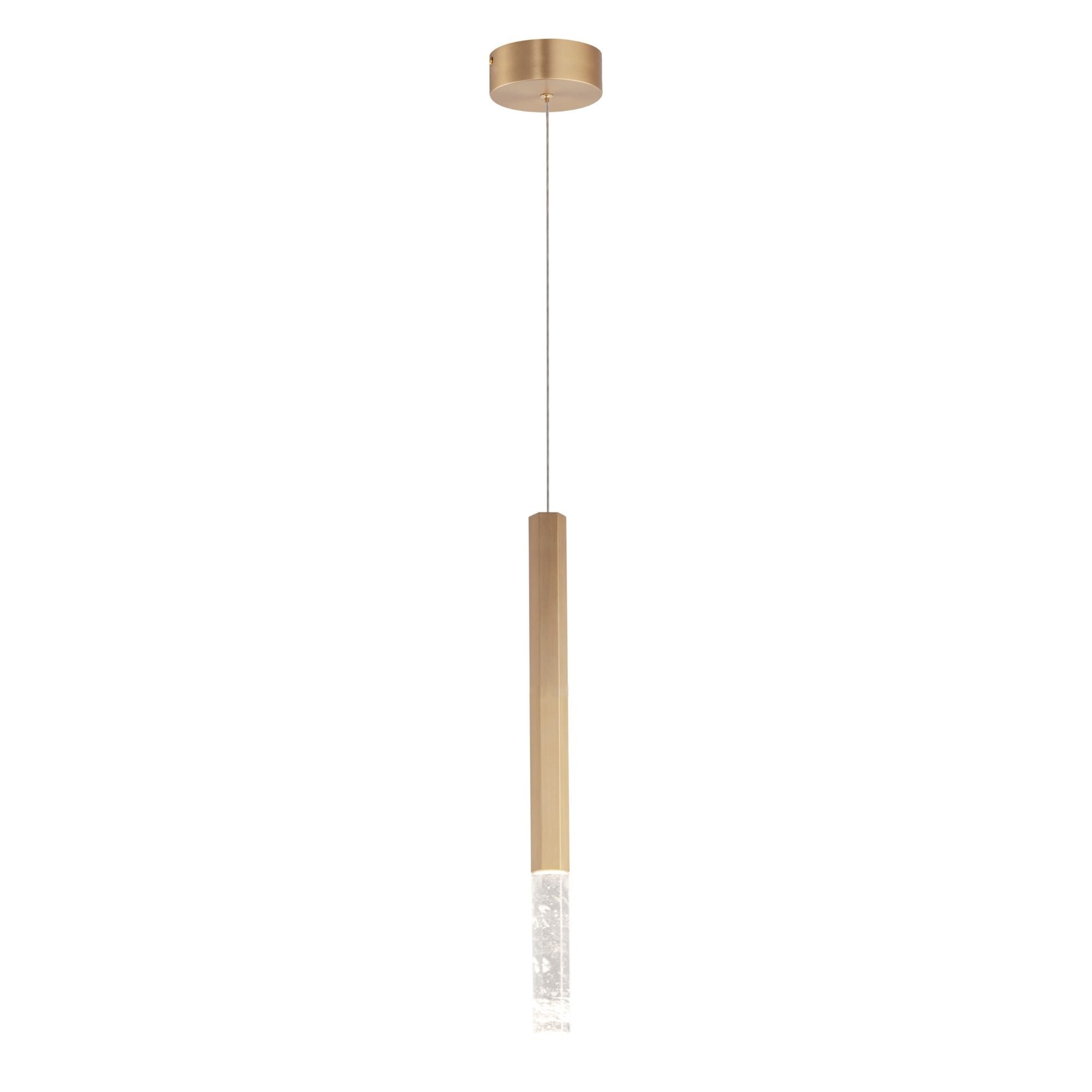 Diaphane 20" LED Mini Pendant, Gold Finish