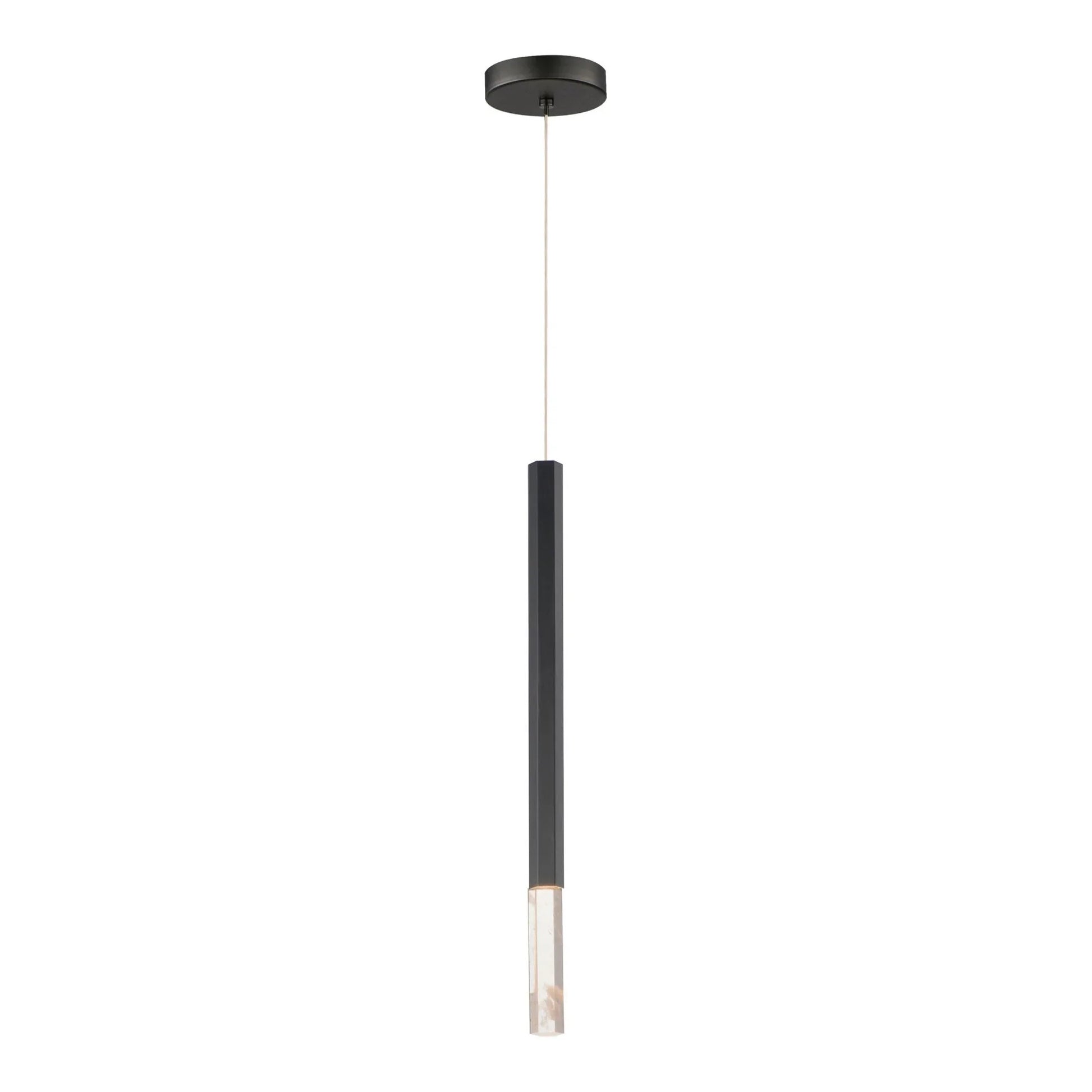ET2 Lighting - Diaphane 24" LED Mini Pendant, Black Finish | Bees Lighting