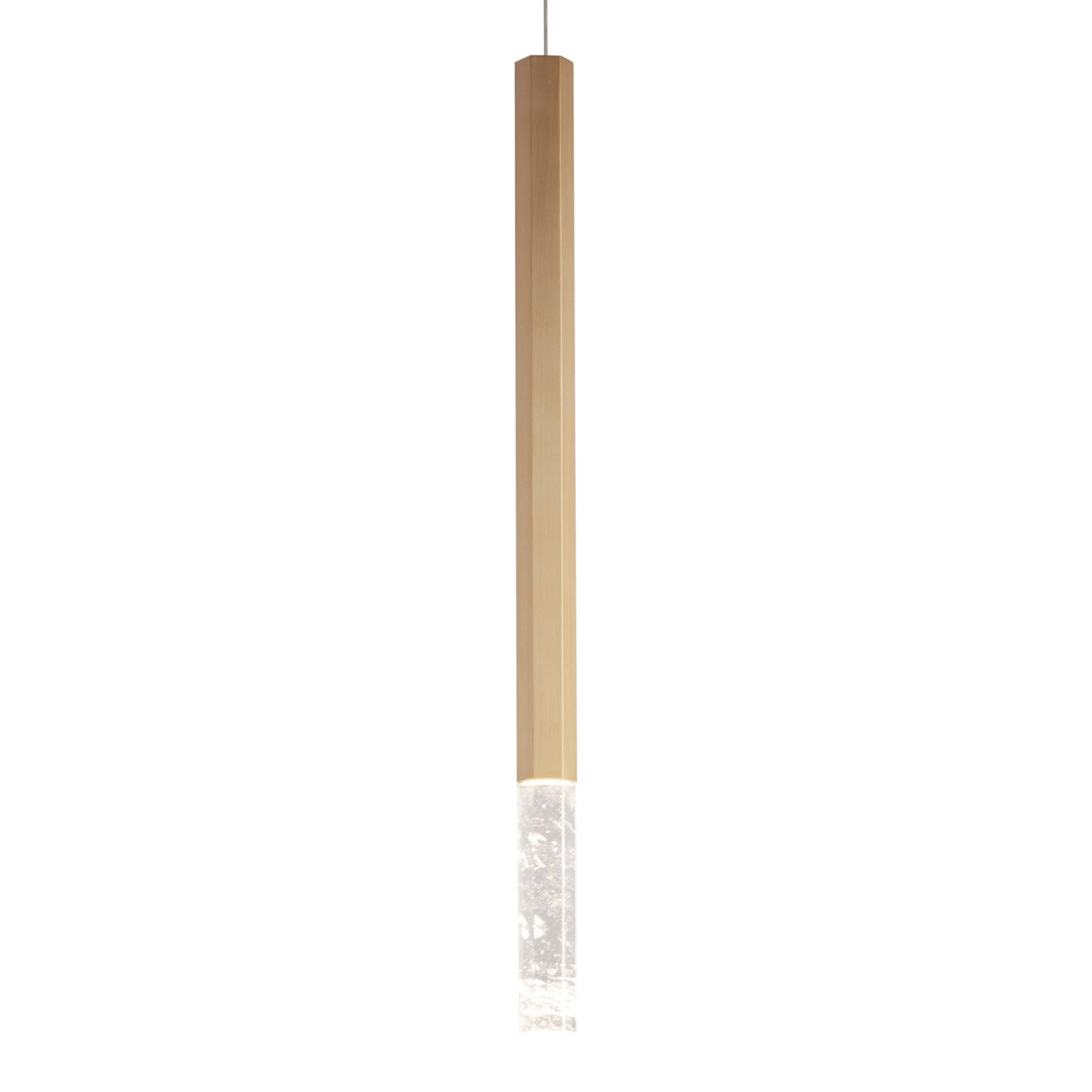 Diaphane 24" LED Mini Pendant, Gold Finish