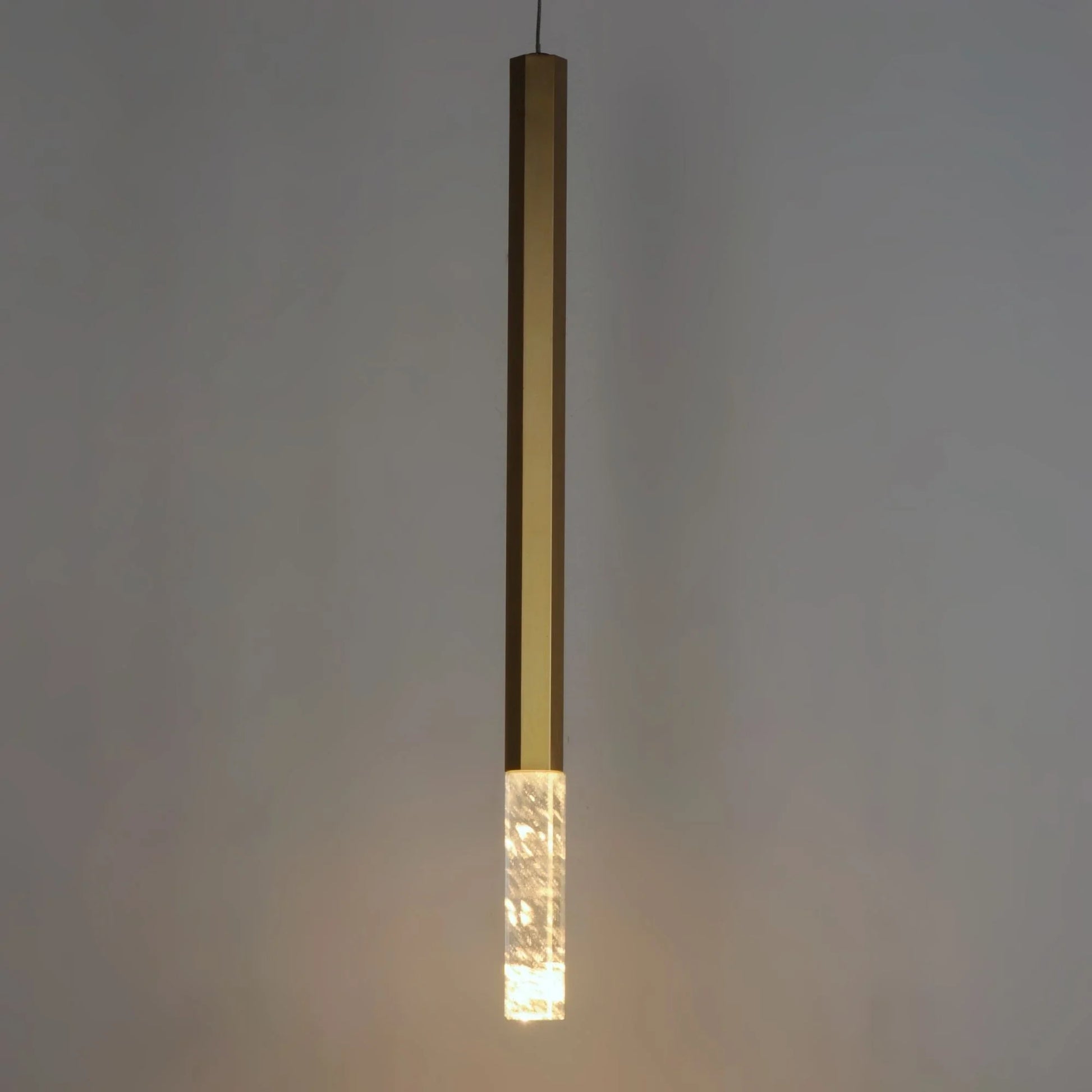 ET2 Lighting - Diaphane 24" LED Mini Pendant, Gold Finish | Bees Lighting