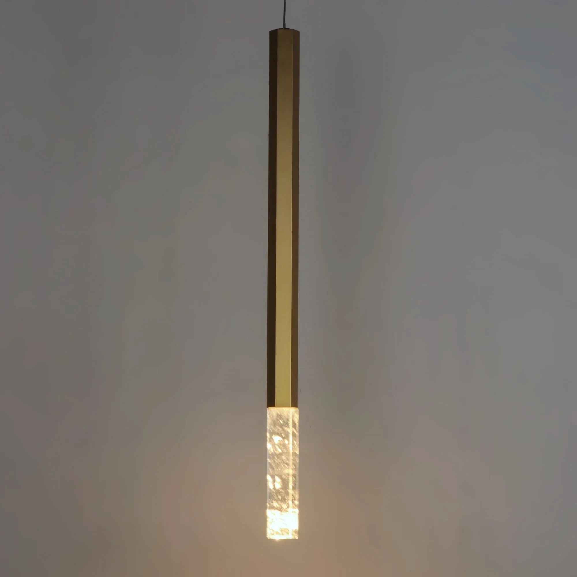 ET2 Lighting - Diaphane 24" LED Mini Pendant, Gold Finish | Bees Lighting