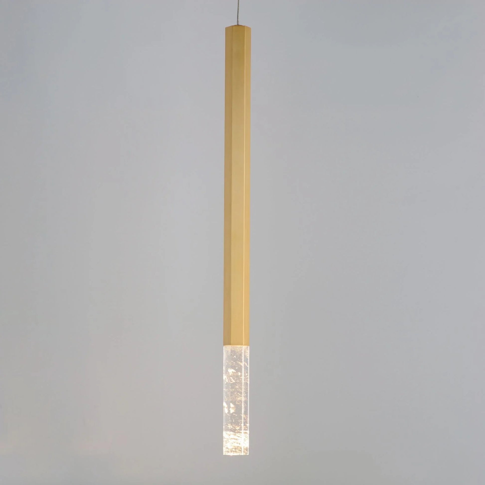 ET2 Lighting - Diaphane 24" LED Mini Pendant, Gold Finish | Bees Lighting