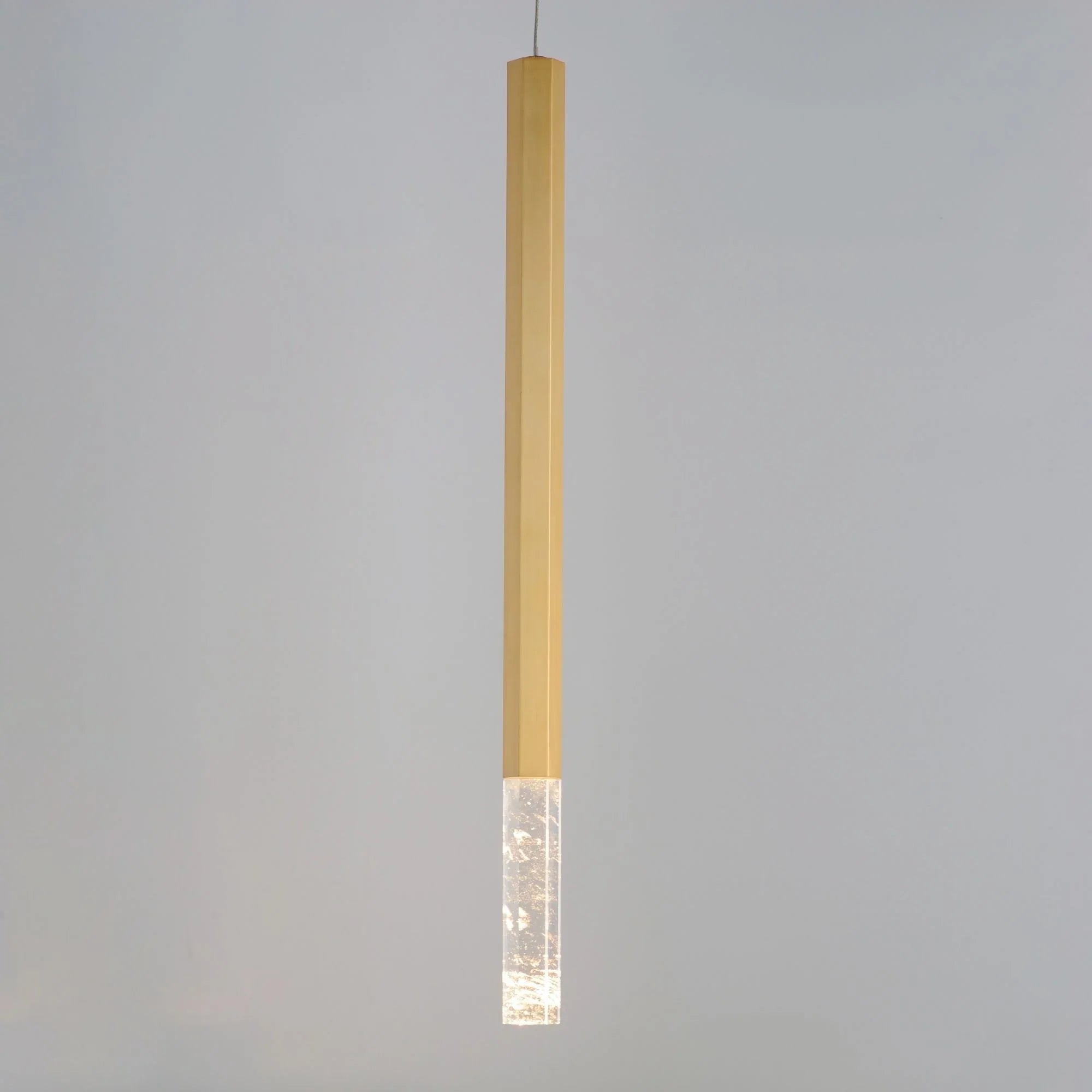 ET2 Lighting - Diaphane 24" LED Mini Pendant, Gold Finish | Bees Lighting