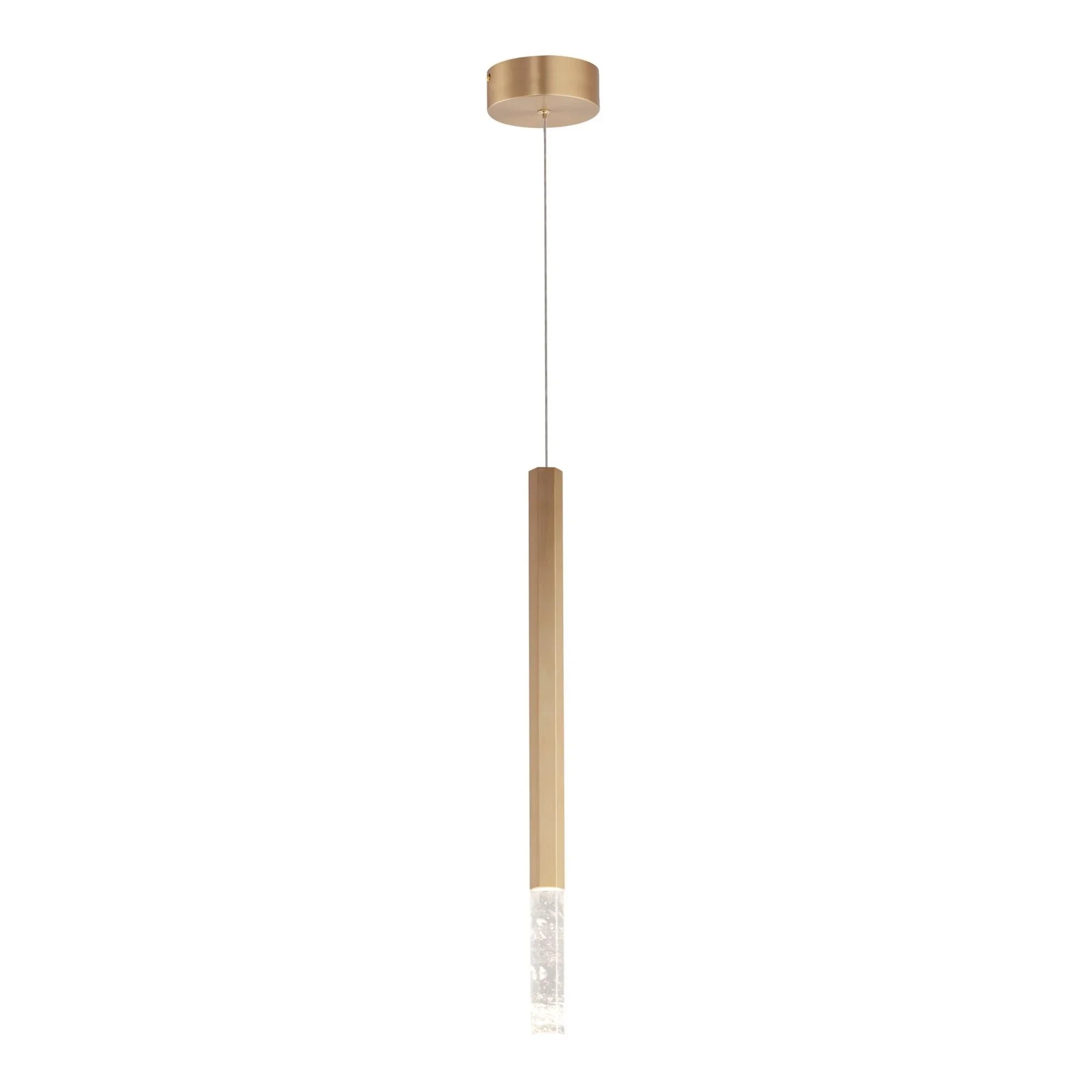 ET2 Lighting - Diaphane 24" LED Mini Pendant, Gold Finish | Bees Lighting