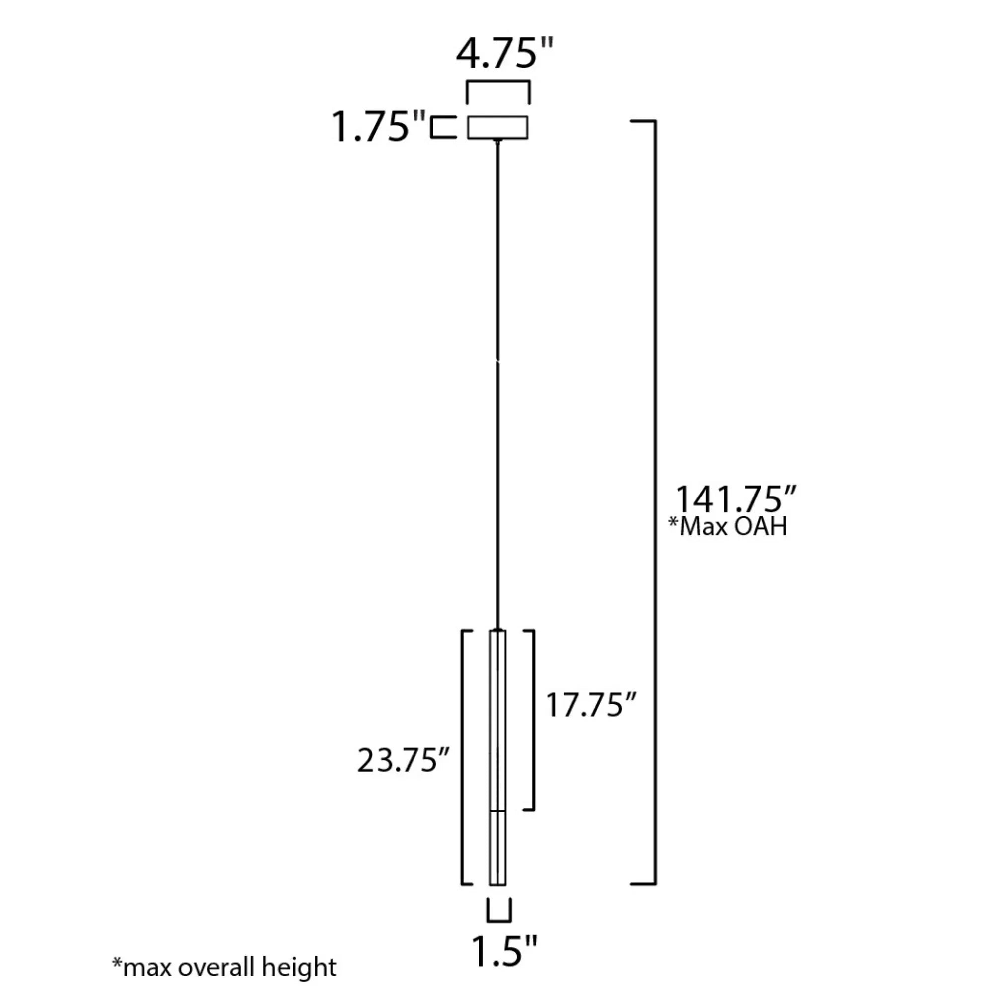 ET2 Lighting - Diaphane 24" LED Mini Pendant, Gold Finish | Bees Lighting
