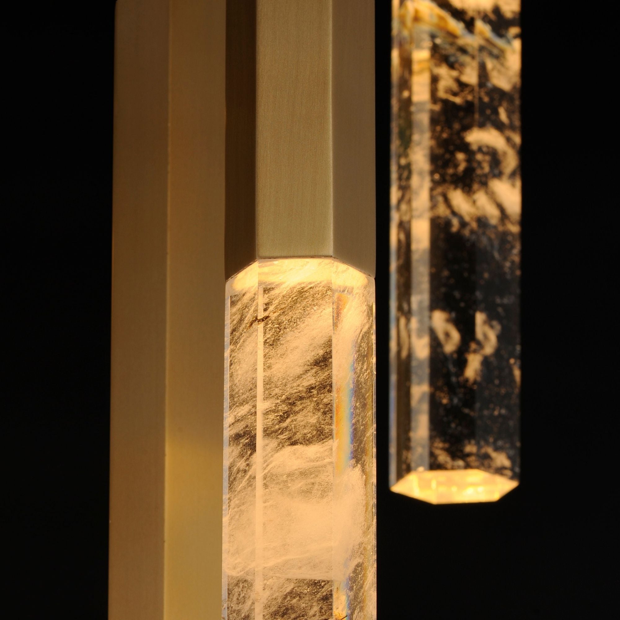 Diaphane 10" 3-Light LED Pendant, Gold Finish