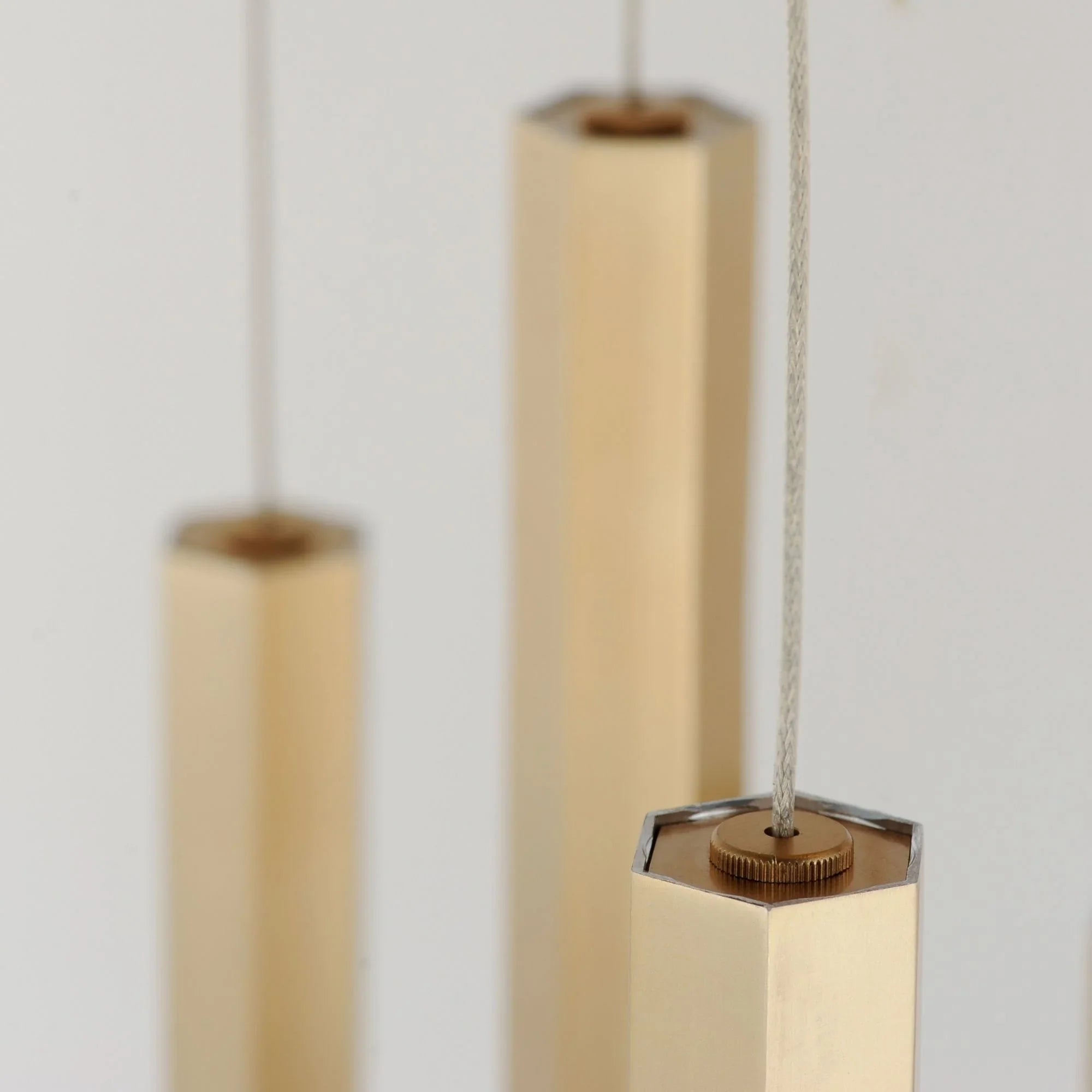 ET2 Lighting - Diaphane 10" 3-Light LED Pendant, Gold Finish | Bees Lighting