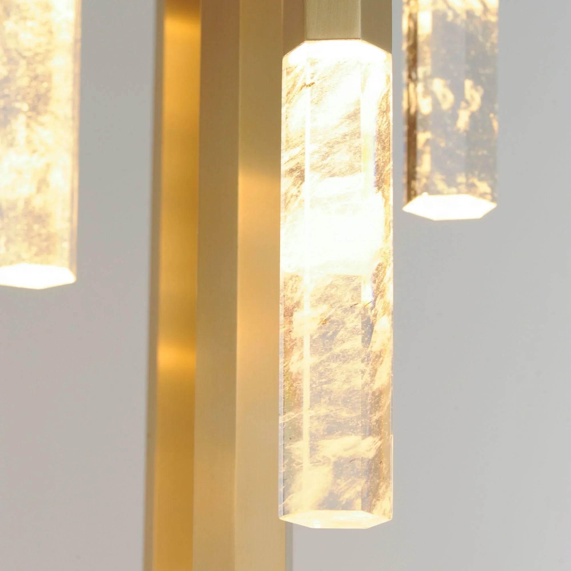 Diaphane 15" 9-Light LED Pendant, Gold Finish