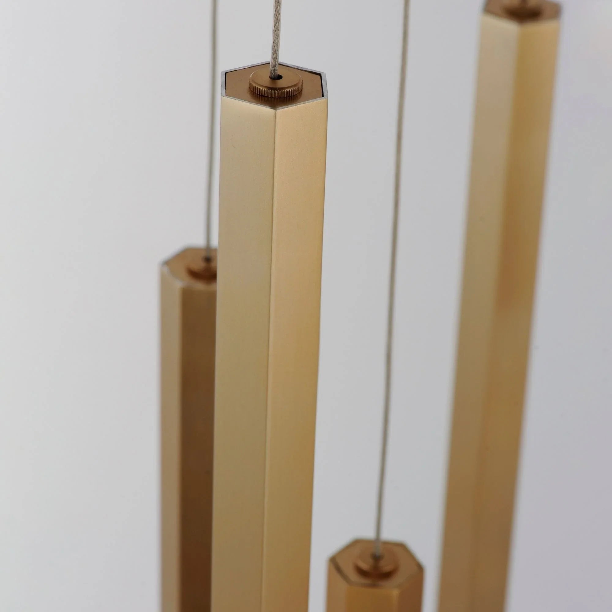 ET2 Lighting - Diaphane 15" 9-Light LED Pendant, Gold Finish | Bees Lighting