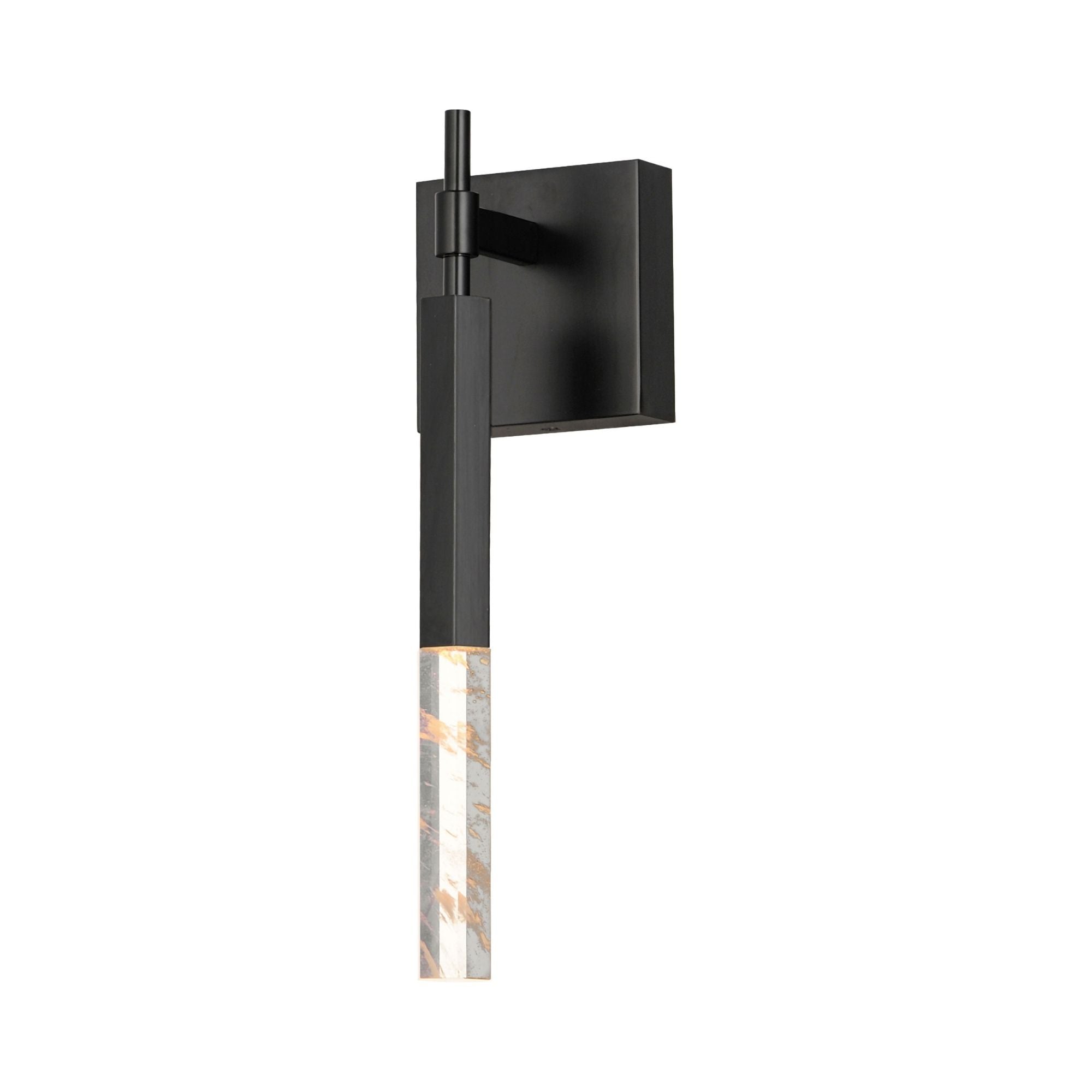 Diaphane 16" LED Wall Sconce, Black Finish