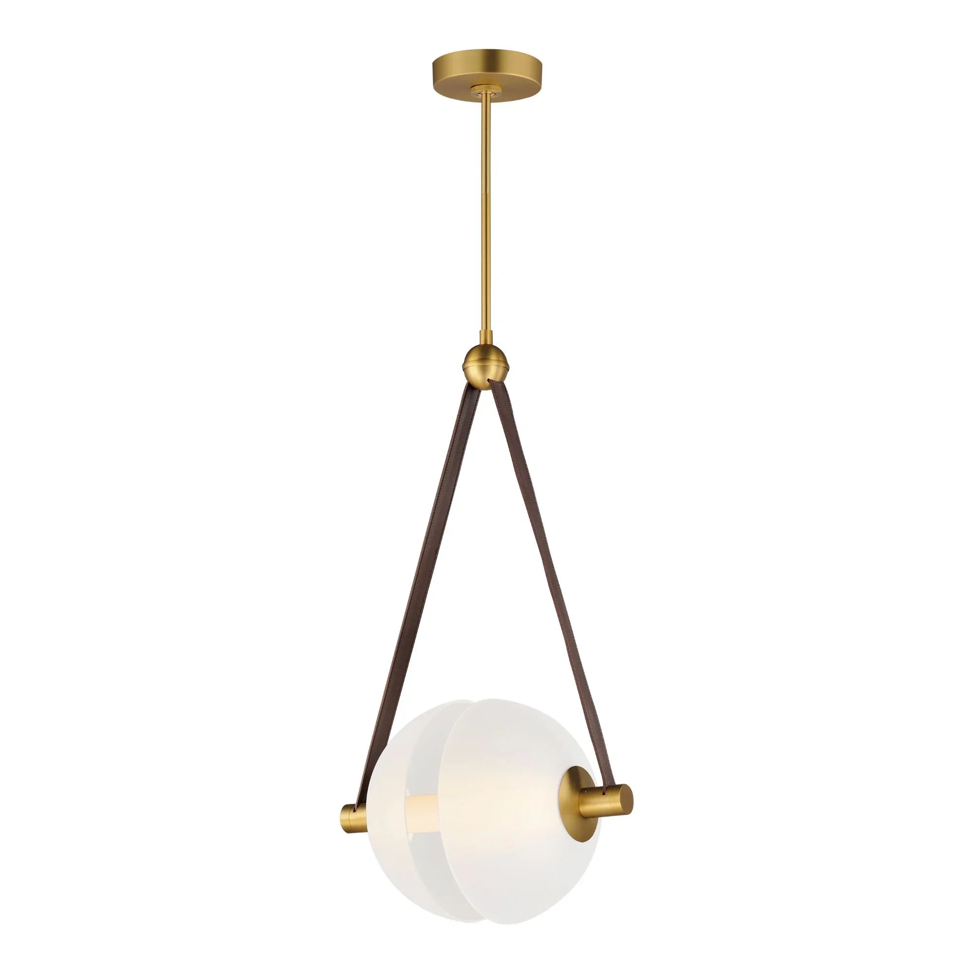 ET2 Lighting - Dispatch 17" LED Pendant, Natural Aged Brass Finish | Bees Lighting
