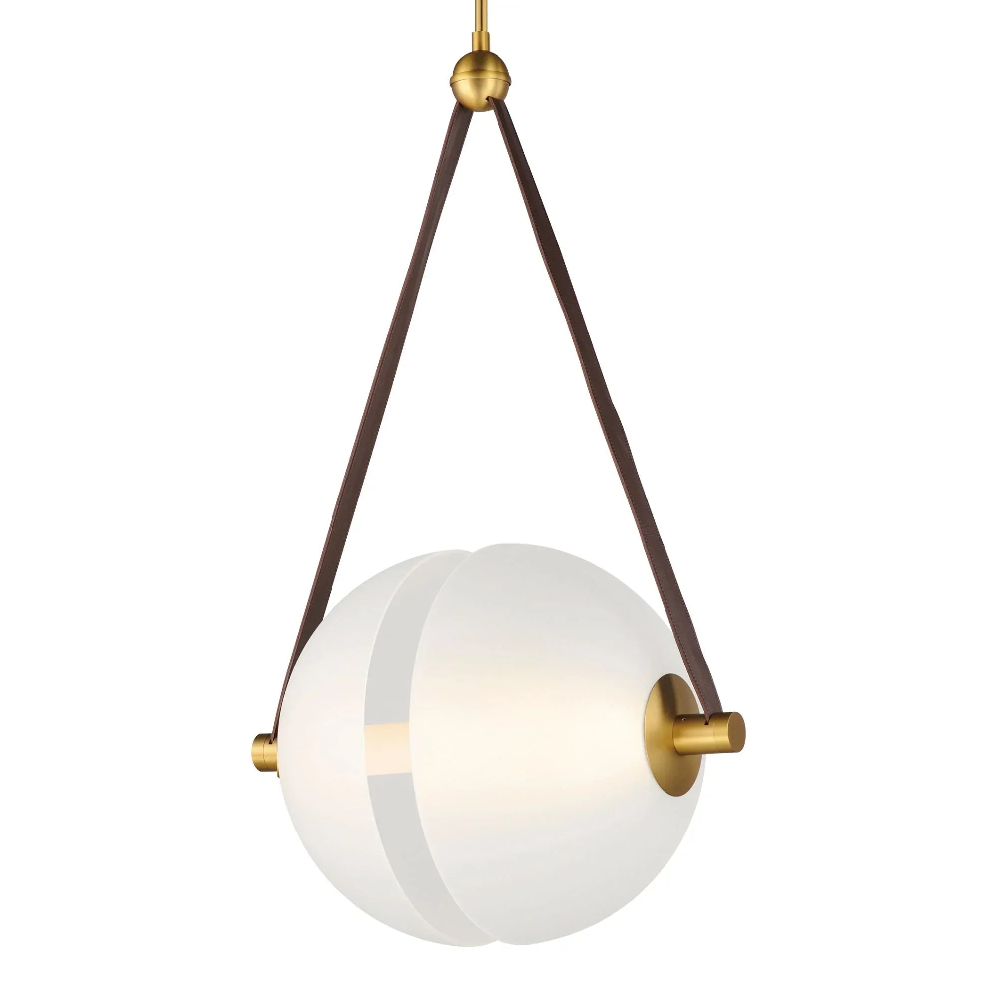 Dispatch 23" LED Pendant, Natural Aged Brass Finish
