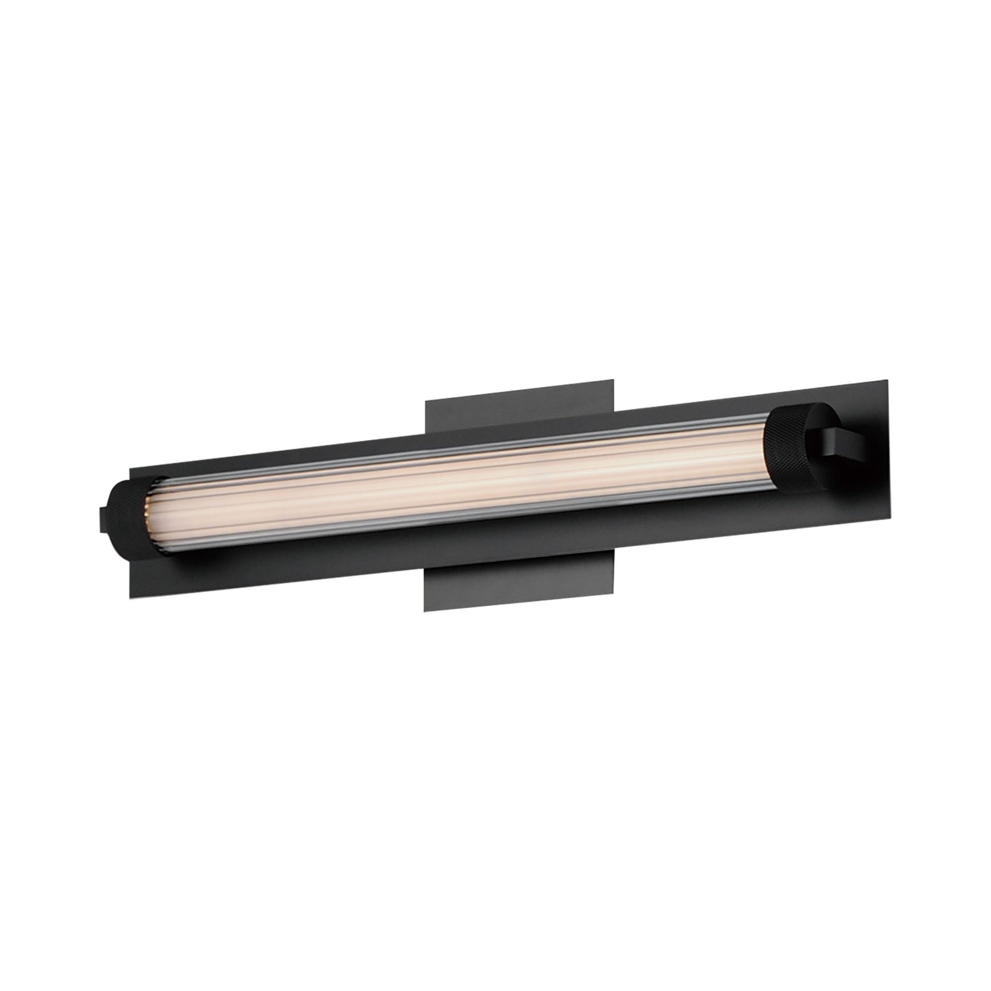 ET2 Lighting - Doric 19" LED Bath Sconce, Black Finish | Bees Lighting
