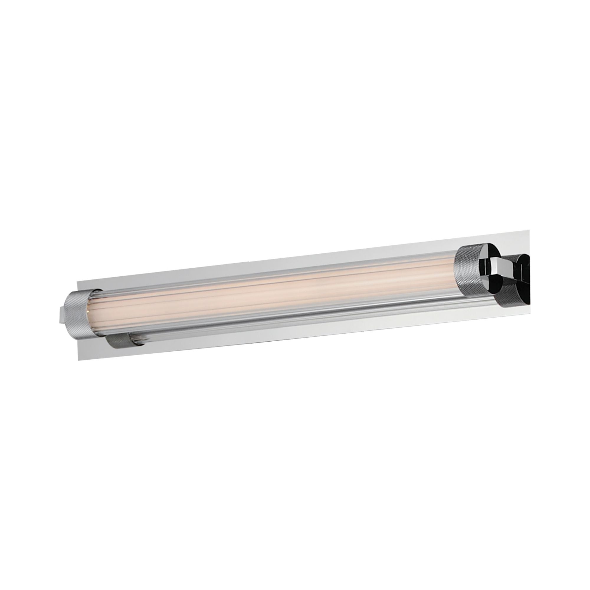 Doric 19" LED Bath Sconce, Polished Chrome Finish