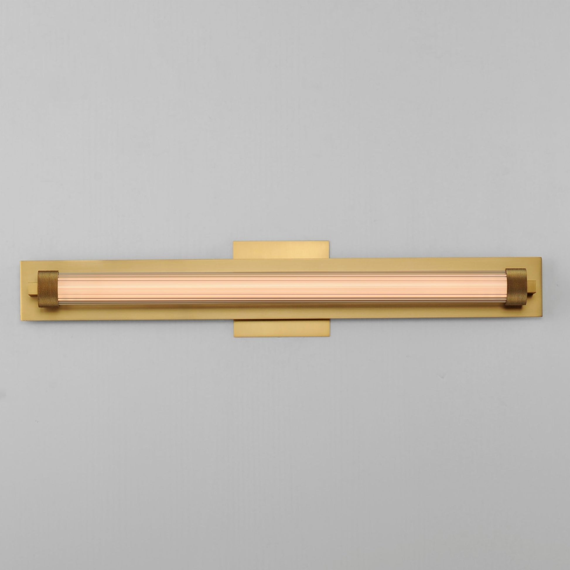 ET2 Lighting - Doric 26" LED Bath Sconce, Natural Aged Brass Finish | Bees Lighting