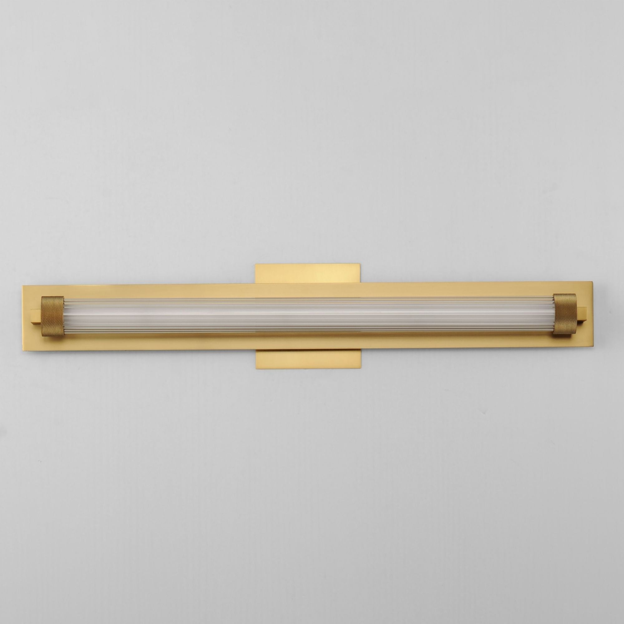 ET2 Lighting - Doric 26" LED Bath Sconce, Natural Aged Brass Finish | Bees Lighting