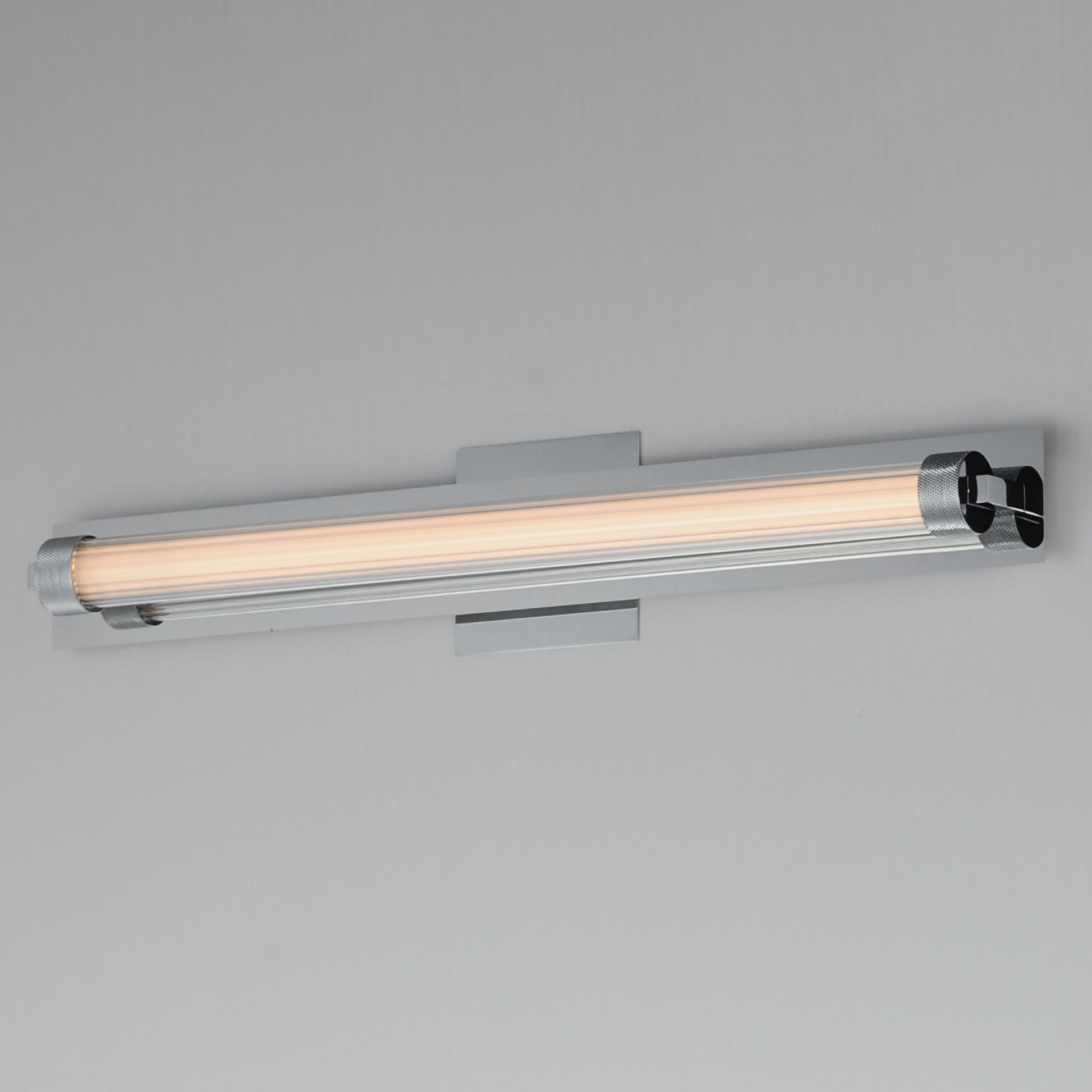 ET2 Lighting - Doric 26" LED Bath Sconce, Polished Chrome Finish | Bees Lighting