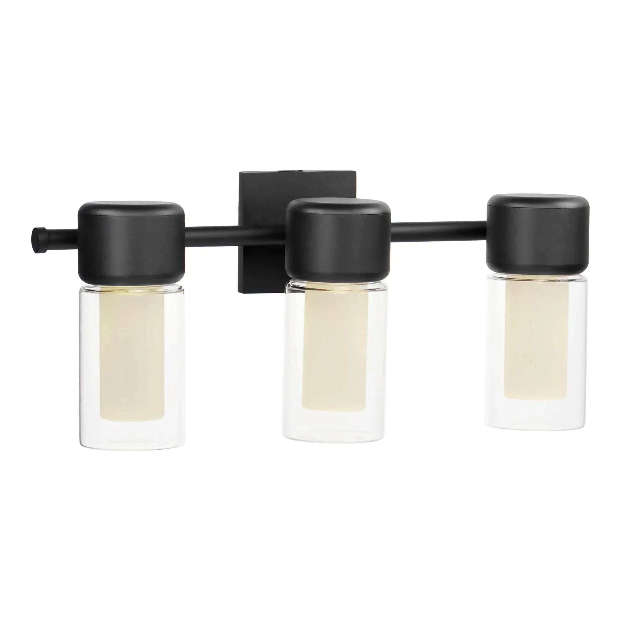 Dram 22" 3-Light LED Bath Sconce, Black Finish