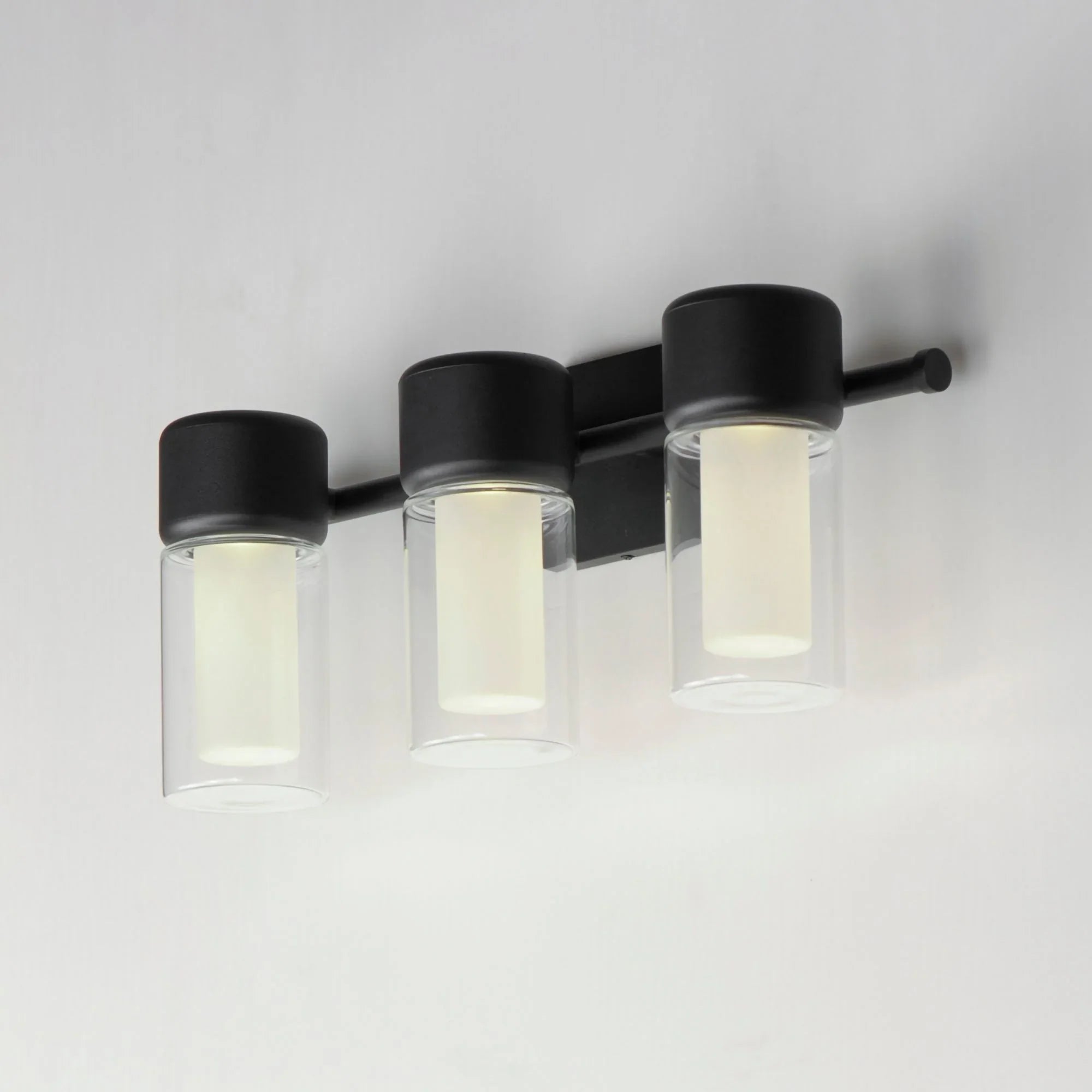 Dram 22" 3-Light LED Bath Sconce, Black Finish