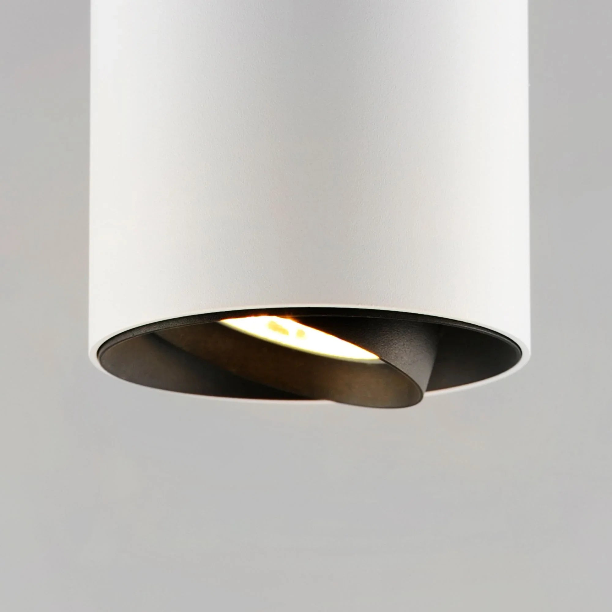 ET2 Lighting - Dwell 6" LED Cylinder Pendant, White Finish | Bees Lighting