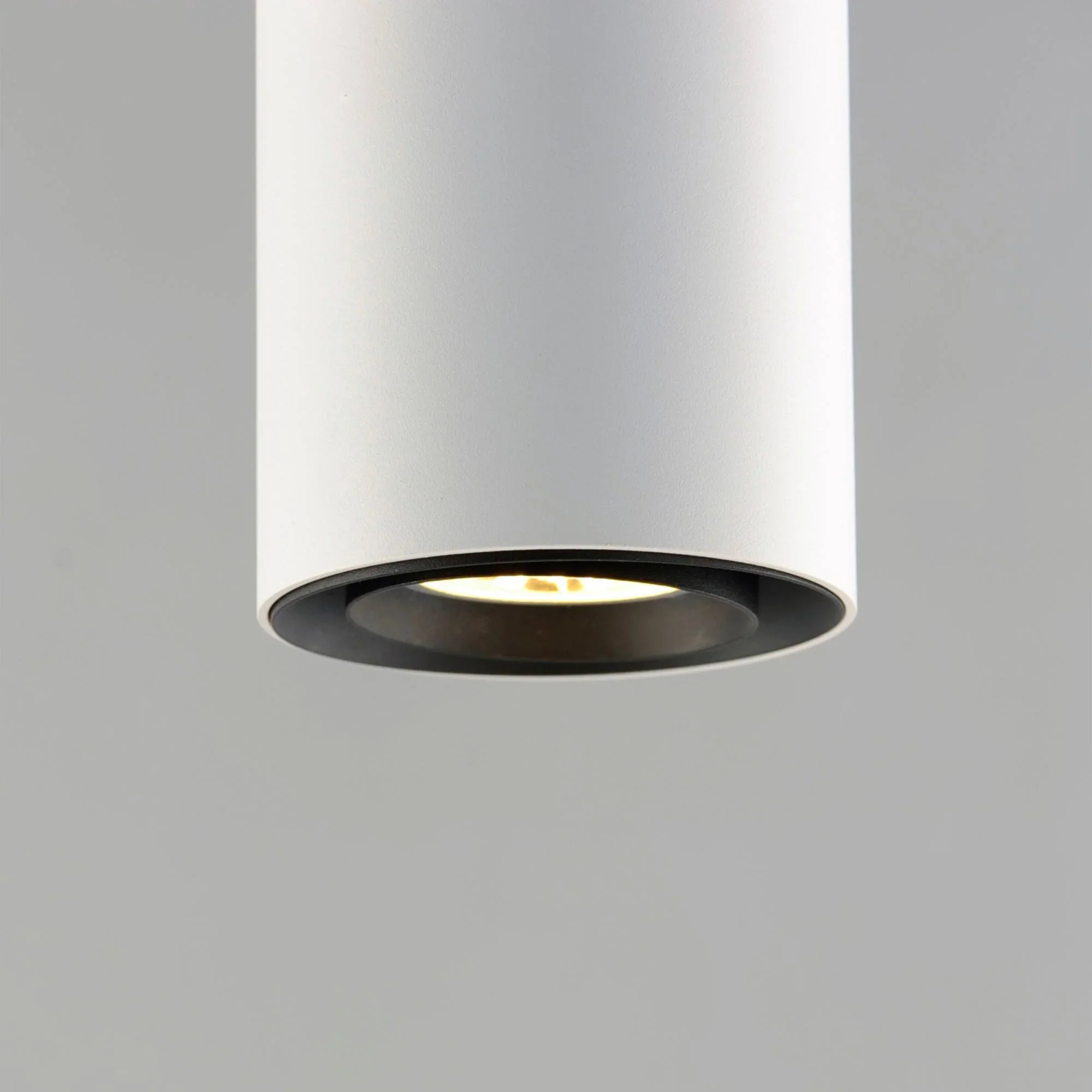 ET2 Lighting - Dwell 6" LED Cylinder Pendant, White Finish | Bees Lighting