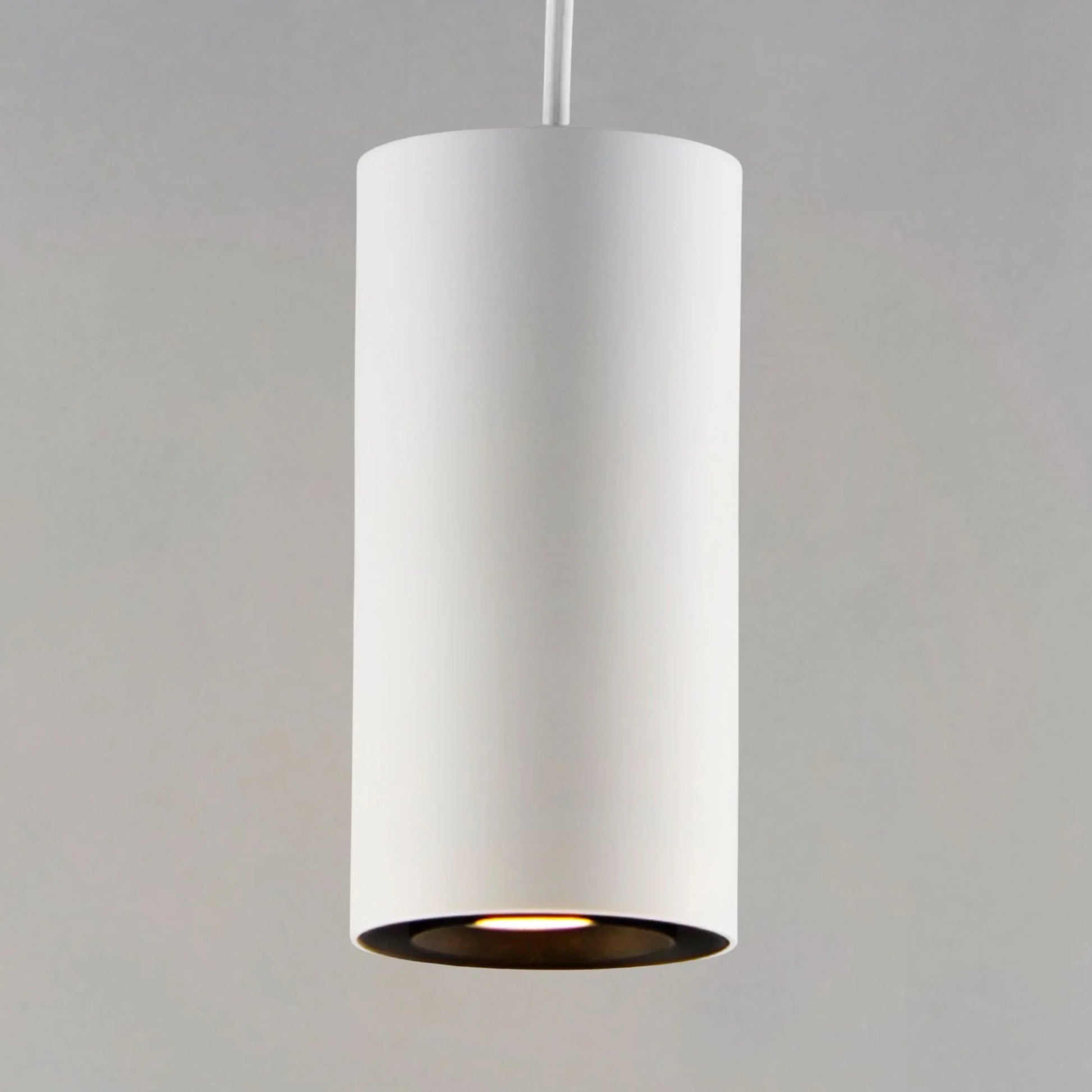ET2 Lighting - Dwell 6" LED Cylinder Pendant, White Finish | Bees Lighting
