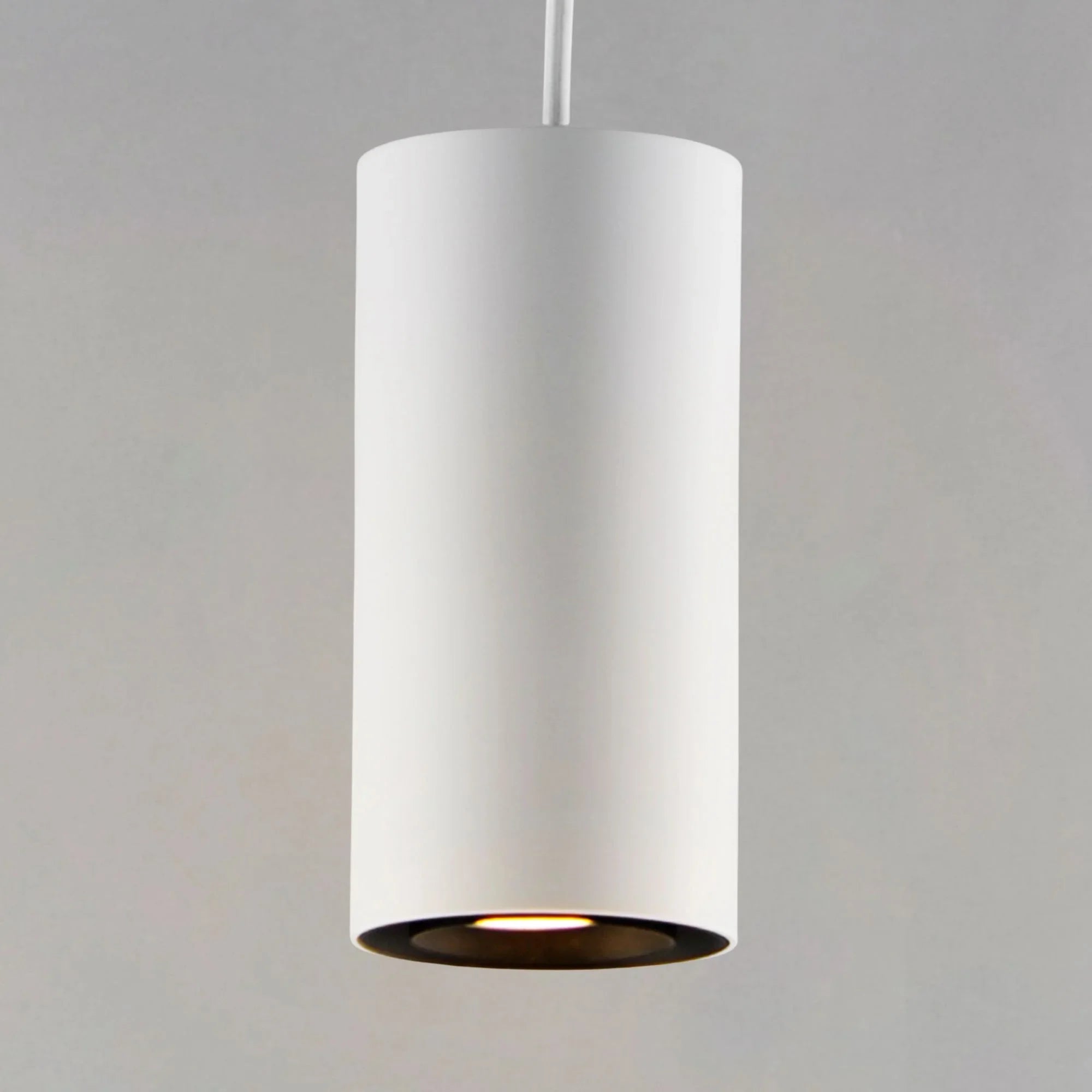 ET2 Lighting - Dwell 6" LED Cylinder Pendant, White Finish | Bees Lighting
