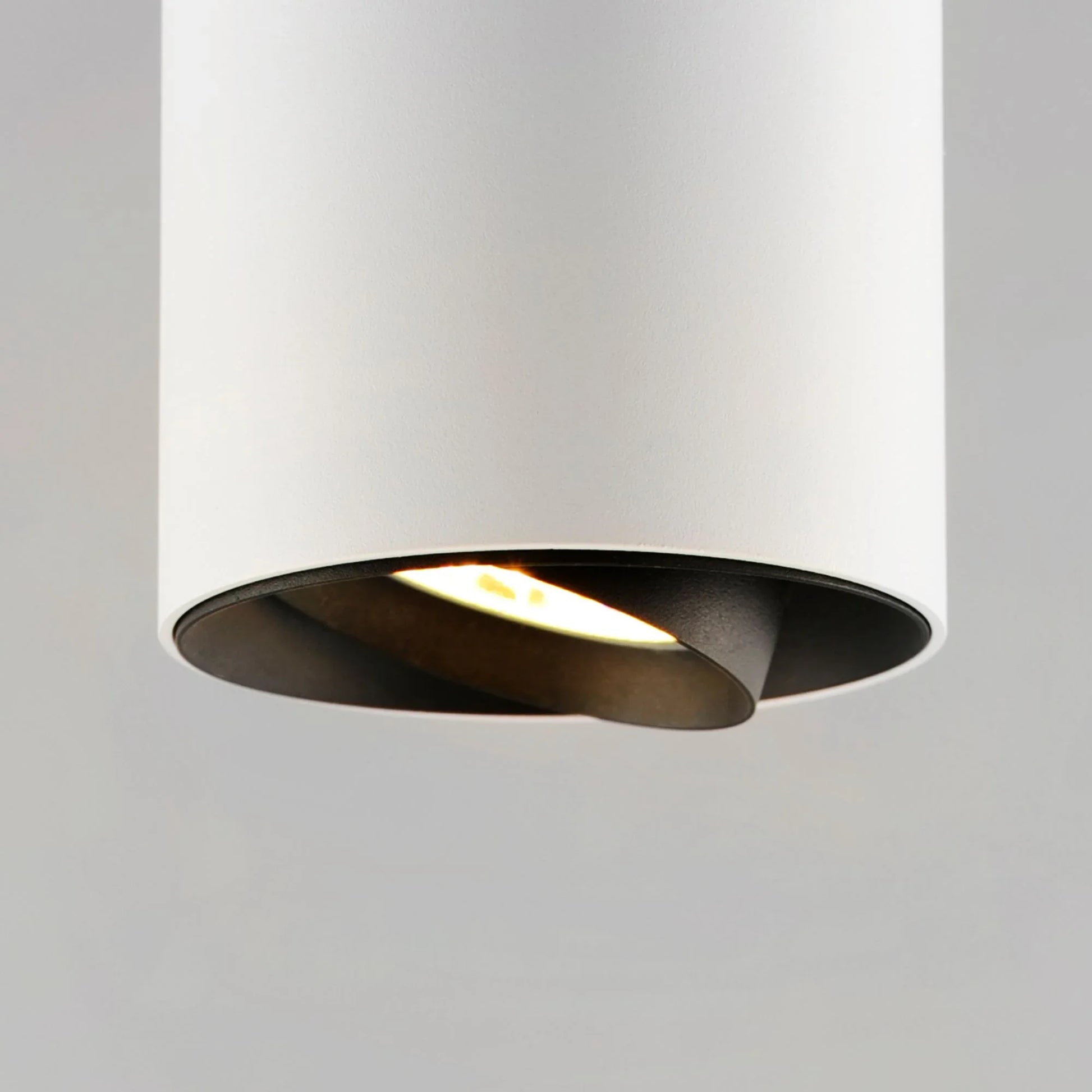ET2 Lighting - Dwell 12" LED Cylinder Pendant, White Finish | Bees Lighting