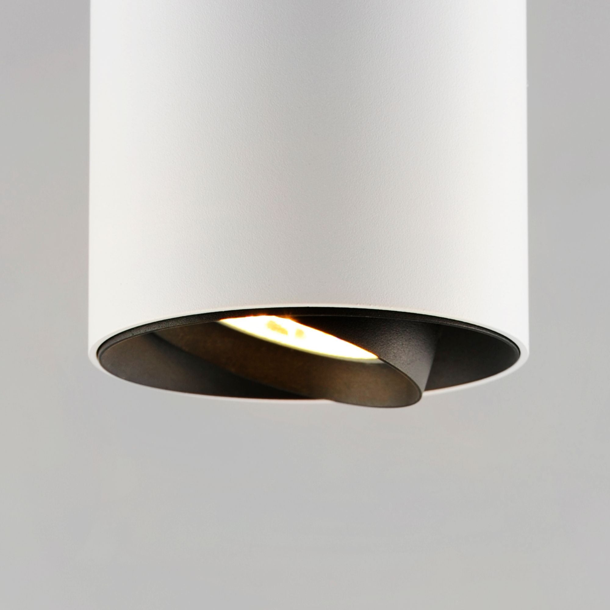 Dwell 12" LED Cylinder Pendant, White Finish