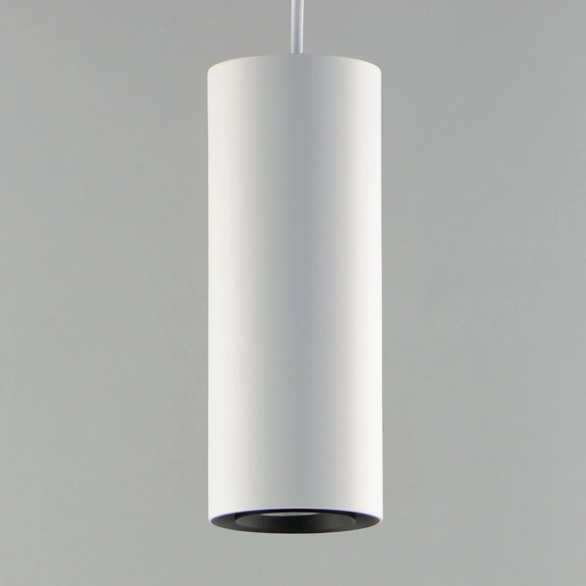 ET2 Lighting - Dwell 12" LED Cylinder Pendant, White Finish | Bees Lighting